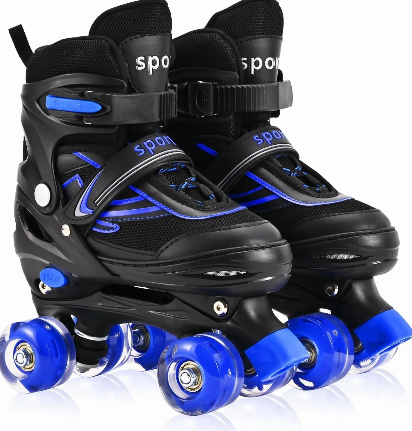Patines ajustables para niños con ruedas iluminadas