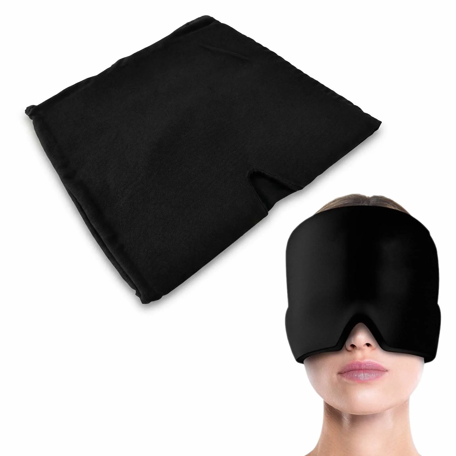 Migraña Gorro de Gel 360° Frío Caliente Reutilizable Alivio Dolor de Cabeza