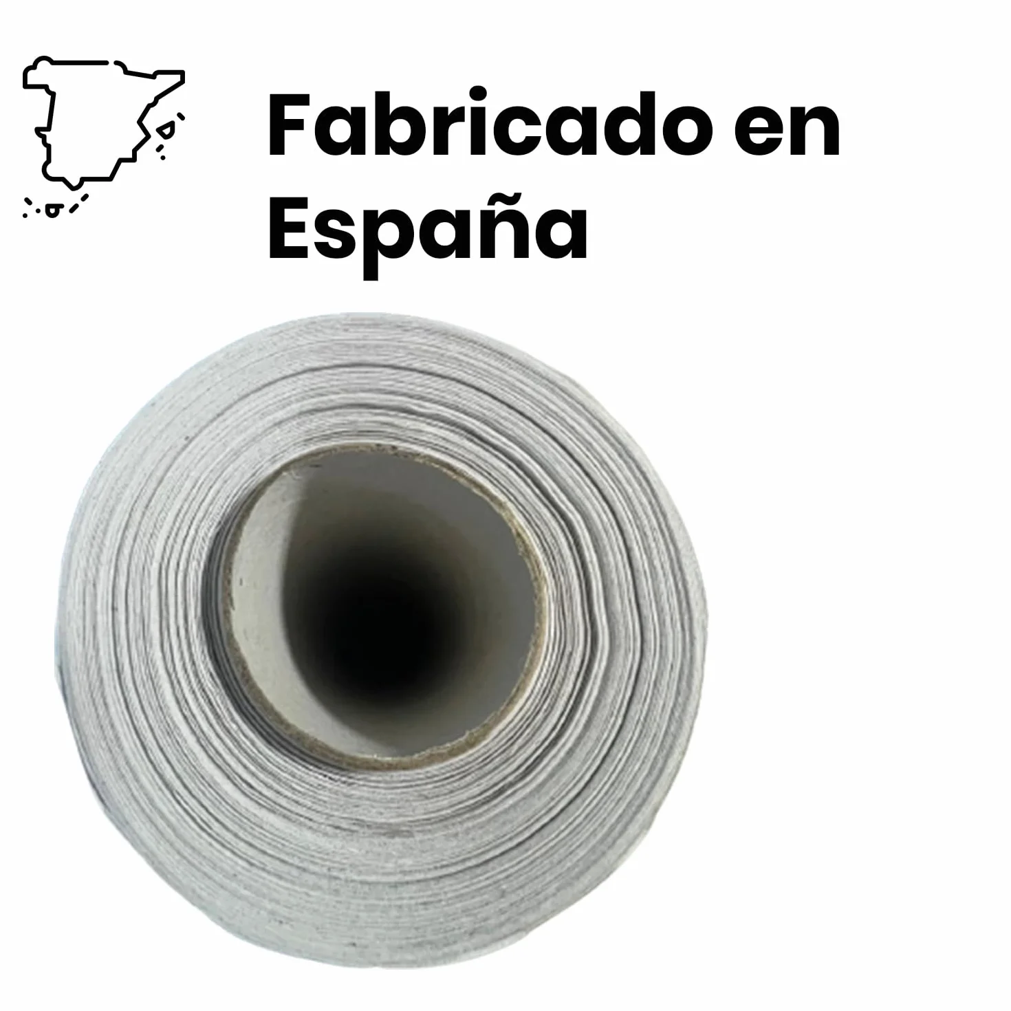 Rollo papel camilla Crepado Liso Blanco Pack 8 rollos 45gr/m²