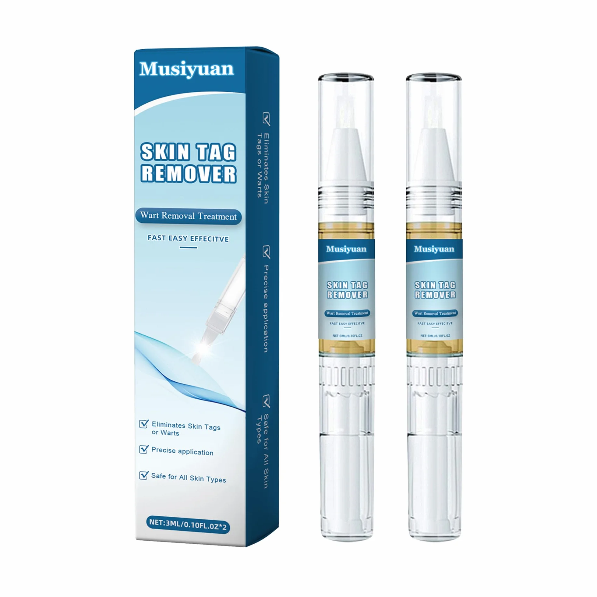 Kit removedor de verrugas para cuerpo y manos, paquete de 2