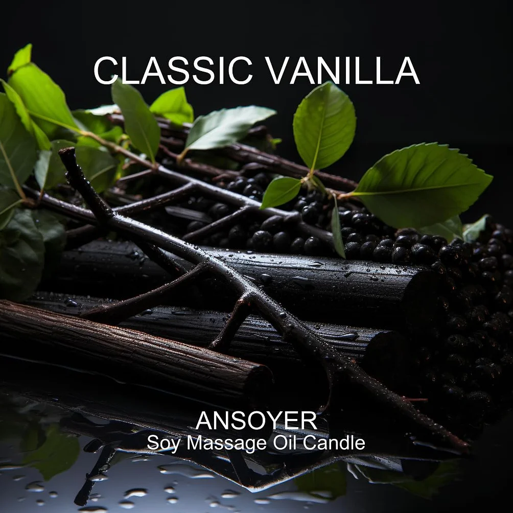 ANSOYER Vela de masaje hidratante nutritiva 230g Vainilla Clásica