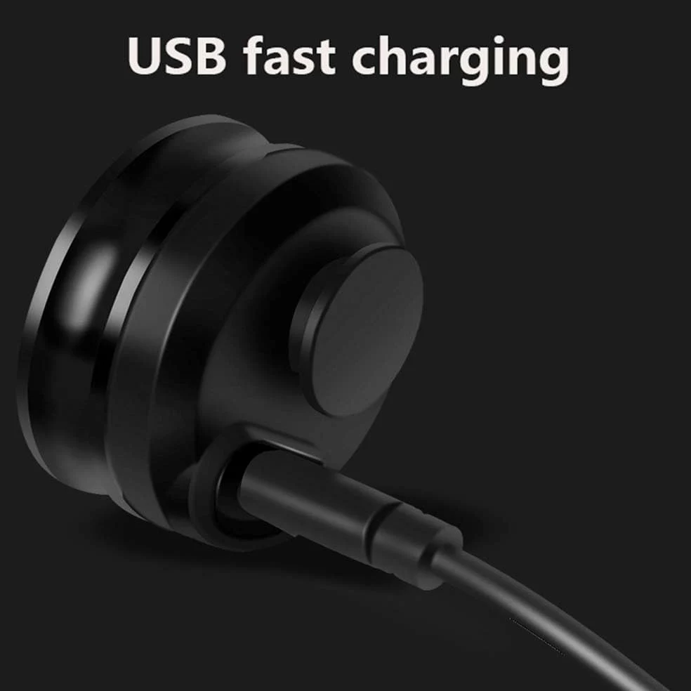Luces para Bicicleta con Carga USB, Luces traseras, Luces LED para Bicicleta de montaña, Luces de Advertencia para Correr de Noche, Accesorios de Ciclismo
