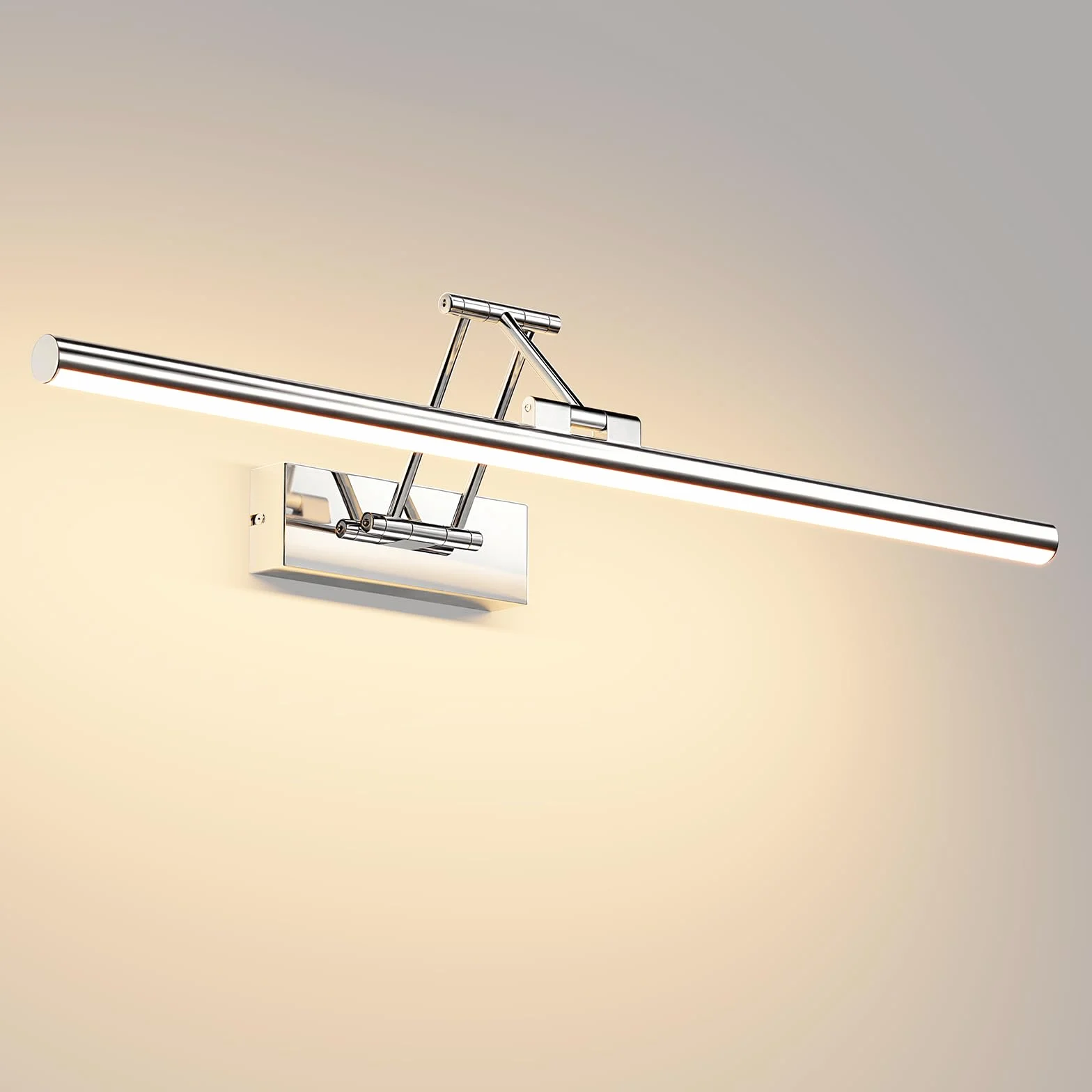 Klighten LED Lámpara de Espejo 60cm 20W 1500LM IP44 3000K Chrome