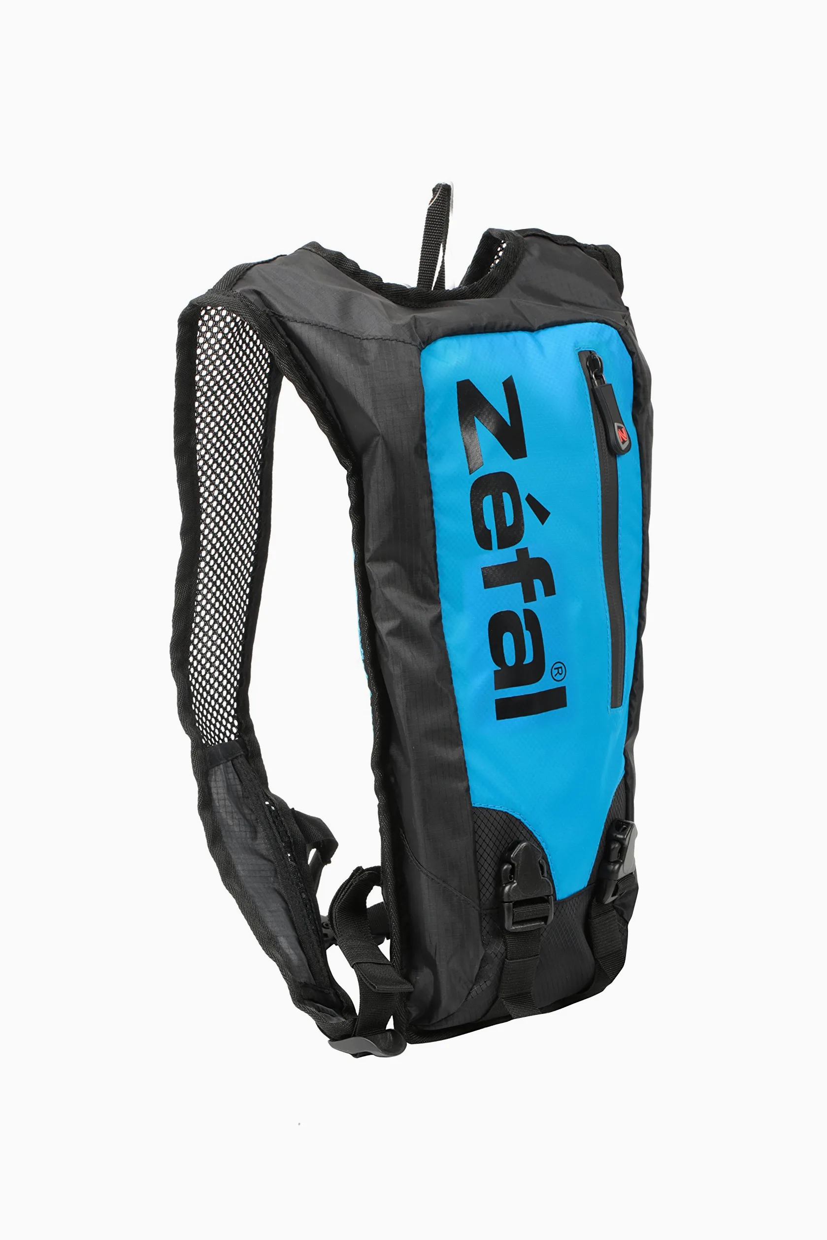 Zéfal Z Hydro Race - Mochila de Hidratación MTB Bicicleta Ligera y Minimalista 1 Litro + Bolsa de Agua de 1,5 L Incluido - Negro y Azul
