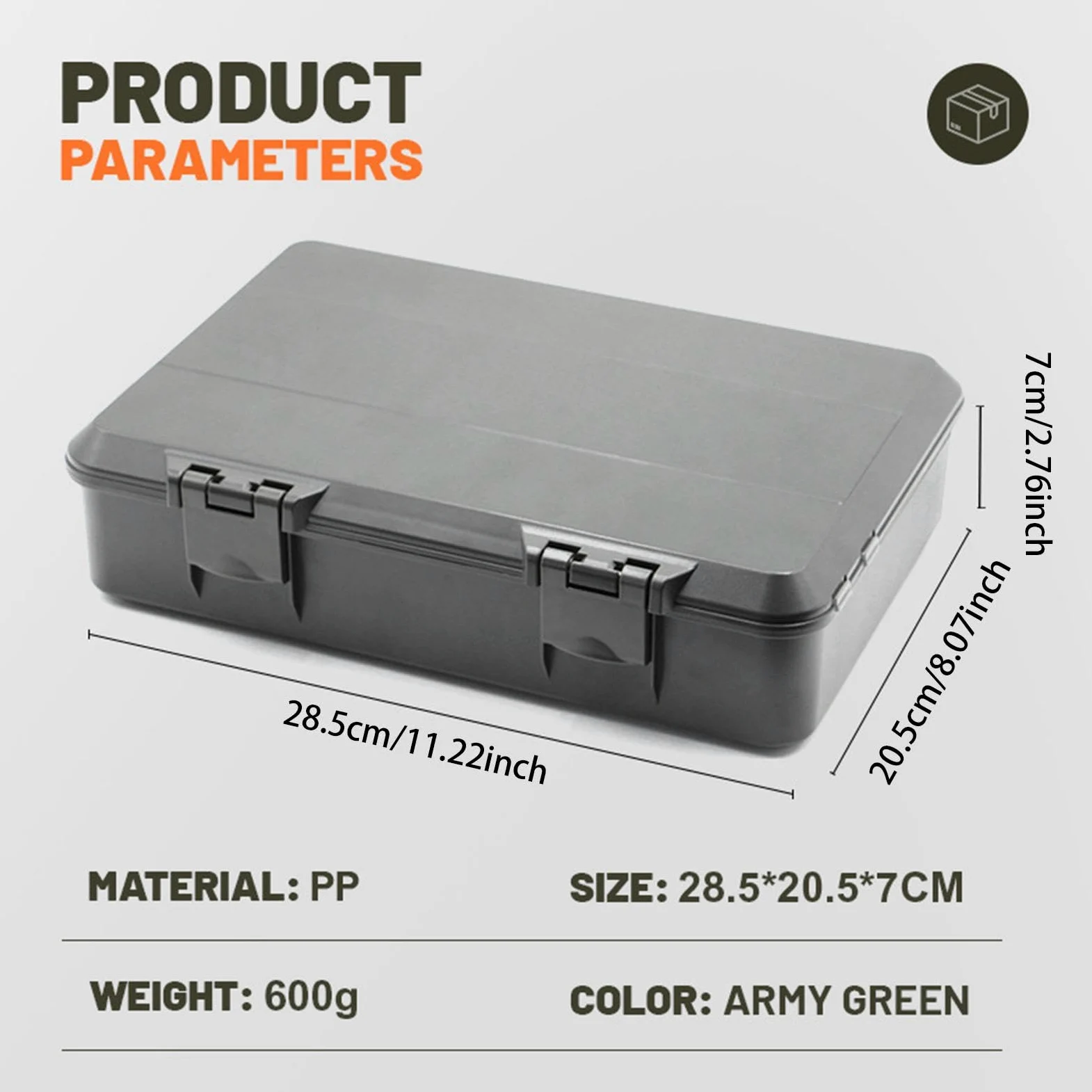 Caja de Aparejos de Pesca de Carpa, Organizador Impermeable para Fundas, Anzuelos Y Perlas.