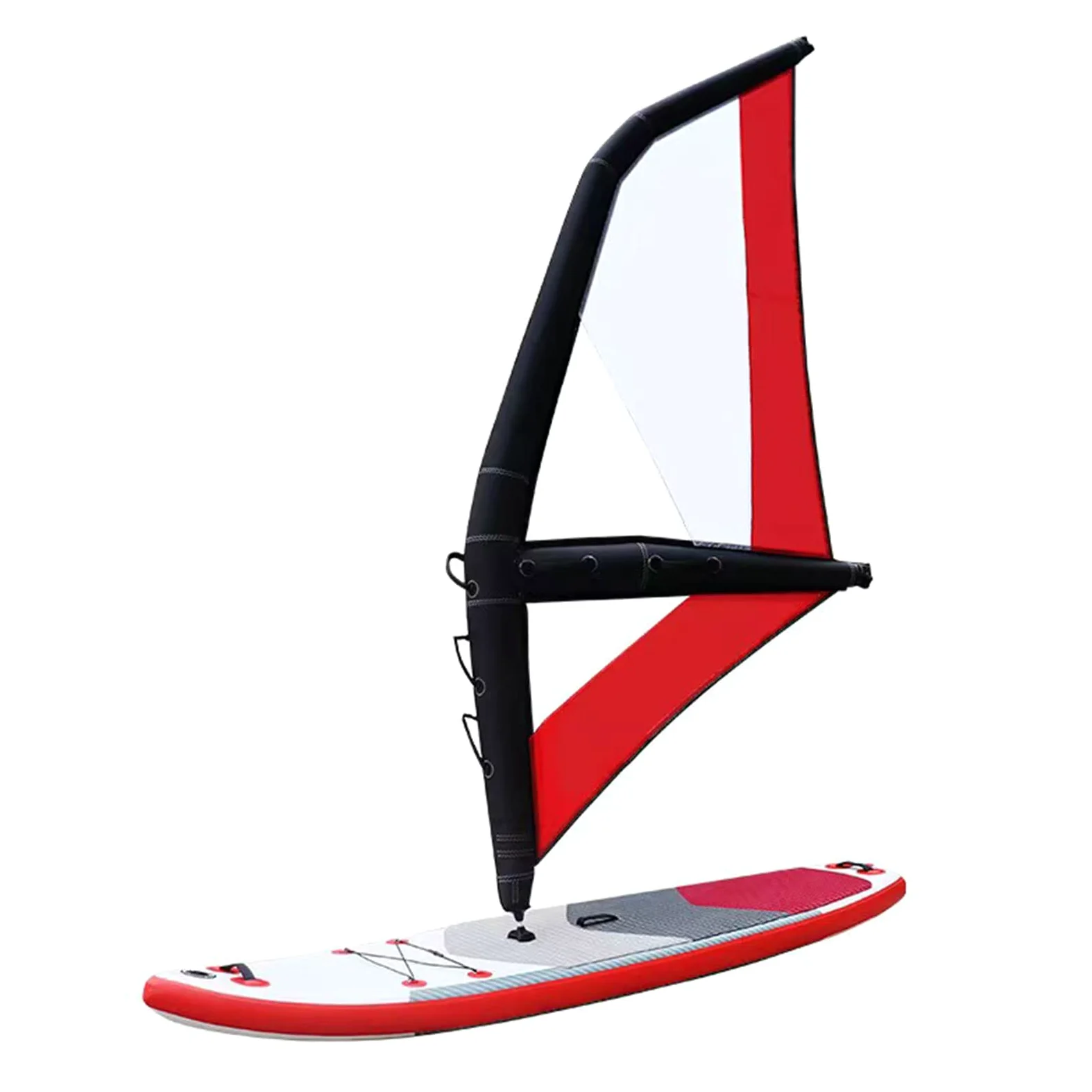 Tabla de surf inflable con juego de vela, tabla de surf portátil de PVC, 4,2 m² con accesorios