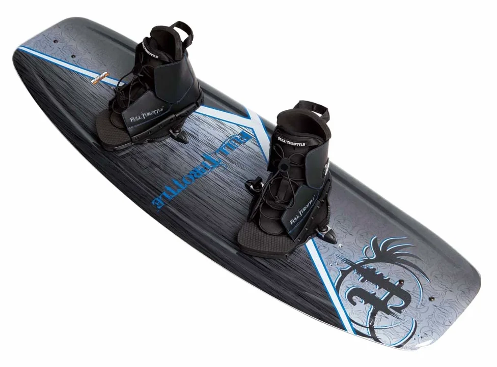 Absolute Outdoor Full Throttle Aqua Extreme Kit de Wakeboard (Negro/Azul, 55.1 x 21.6-inch/140 cm x 42 cm)