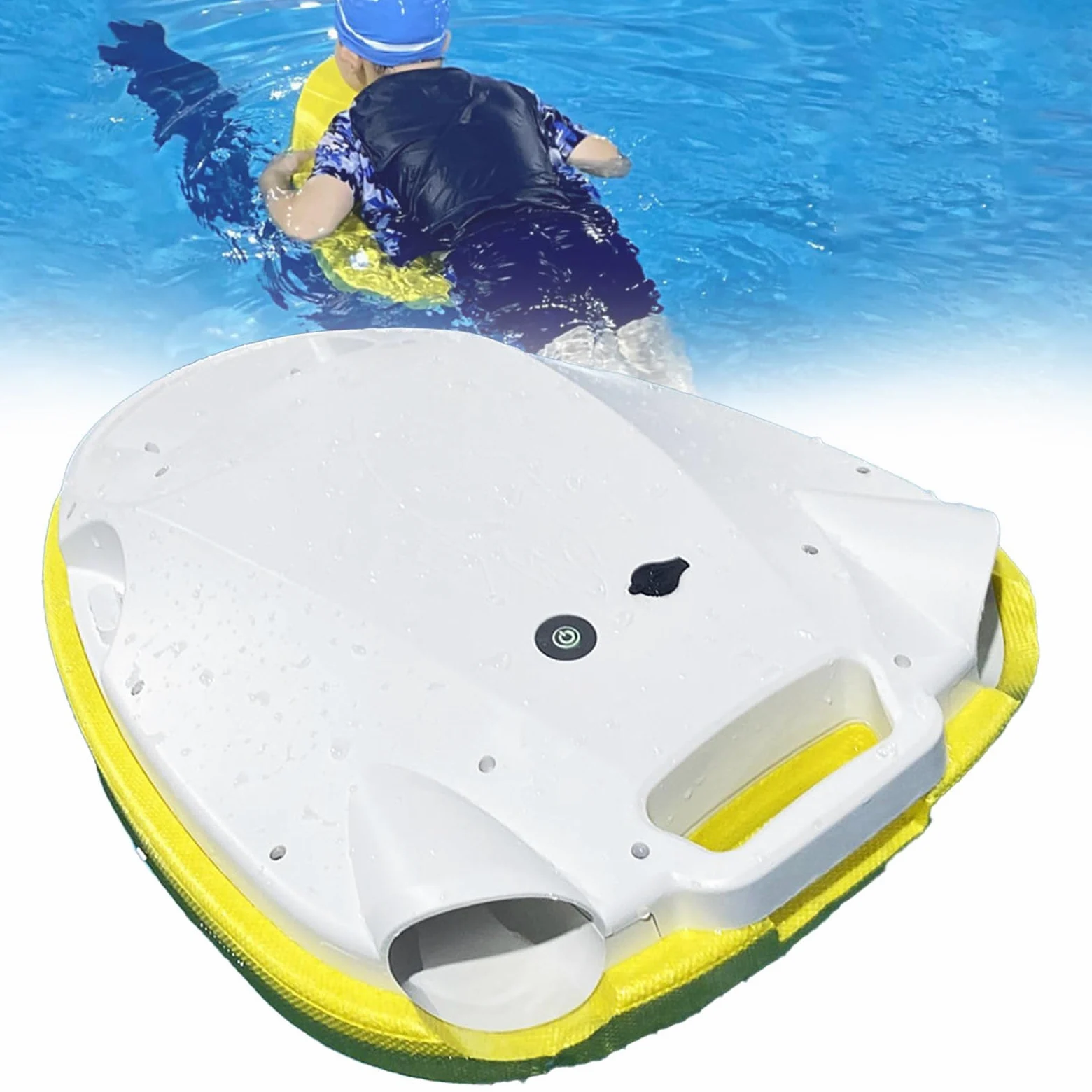 Scooter Eléctrico Submarino, Scooter De Agua Portátil De 300w con 80 Kg | Capacidad de carga, tabla eléctrica flotante de agua de 6000 mAh para deportes acuáticos, piscinas, buceo, snorkel