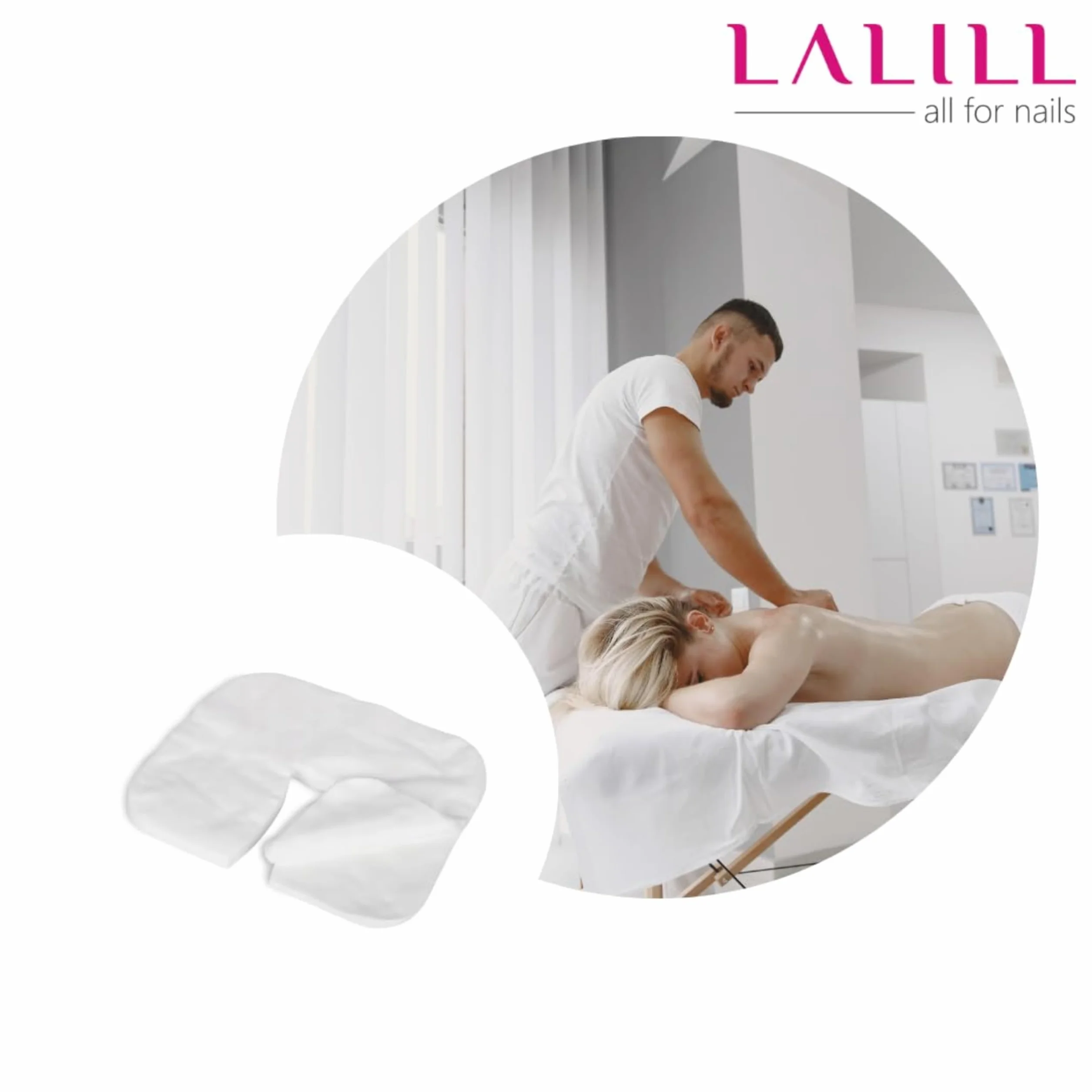 LALILL Fundas Faciales Desechables para Camilla 100 Uds 36x29 cm Cobertura Higiénica para Masaje SPA