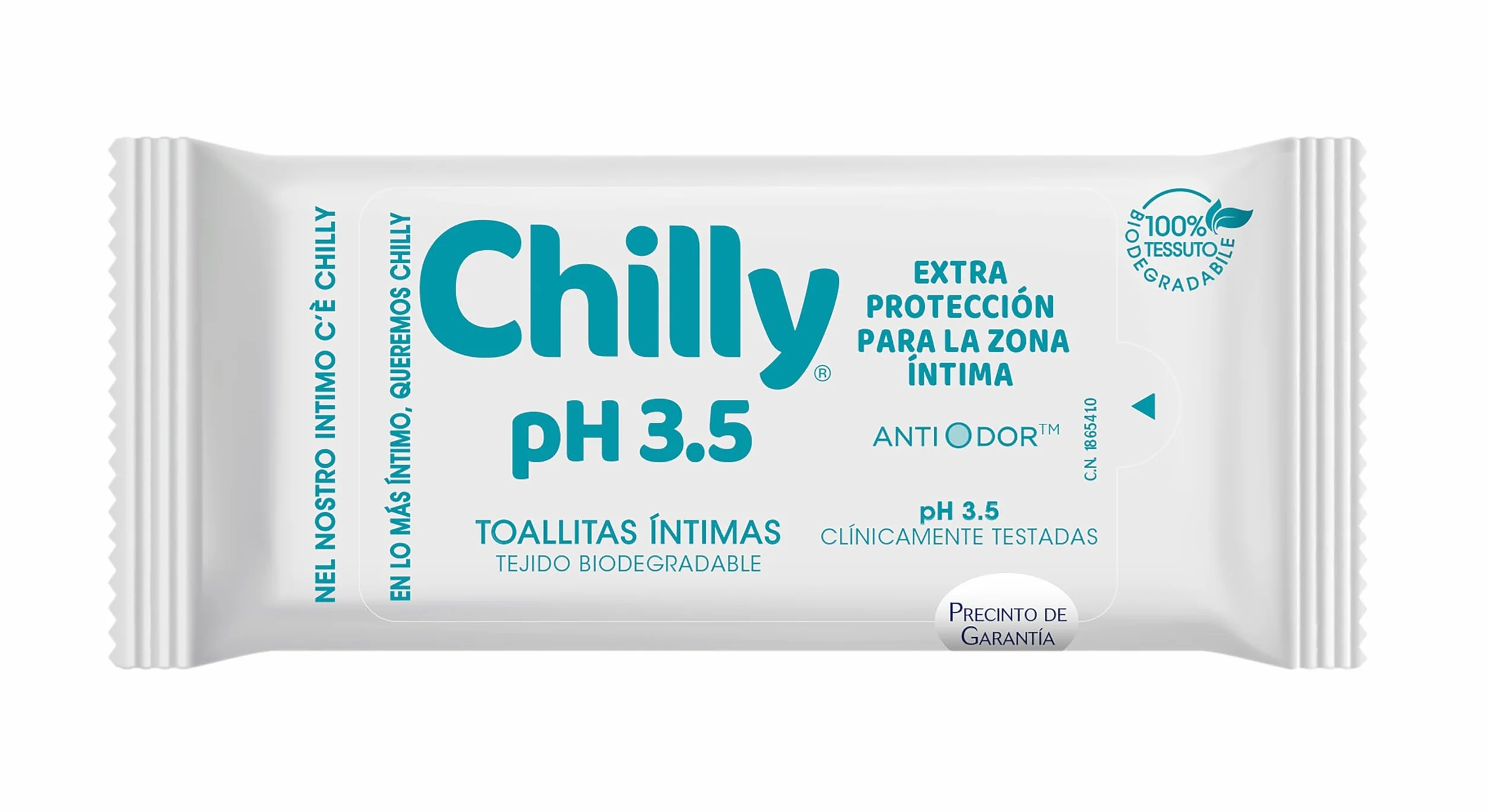 Chilly Pocket Toallitas Ph 3.5 Íntimas 12 Unidad