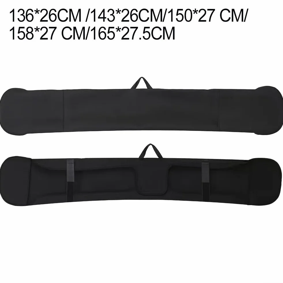 Besttoolifes Funda de neopreno para almacenamiento de snowboard, ajuste elástico flexible, protección contra arañazos y suciedad, diseño plegable ligero, para viajes en casa y por carretera
