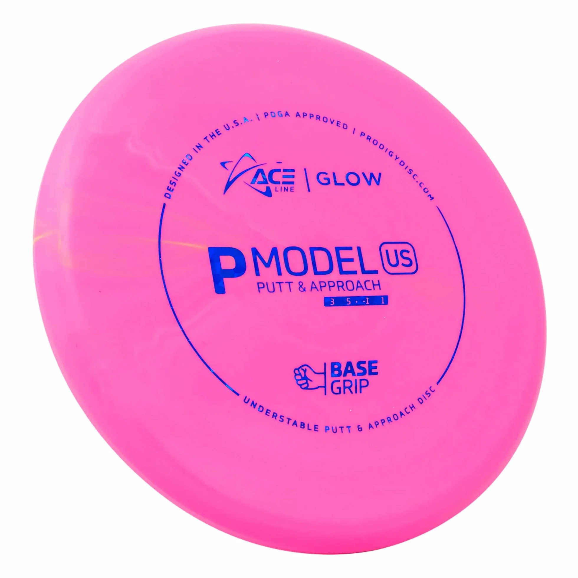 Prodigy Discs Ace Line Glow Base Grip P Modelo US Putter Golf Disc