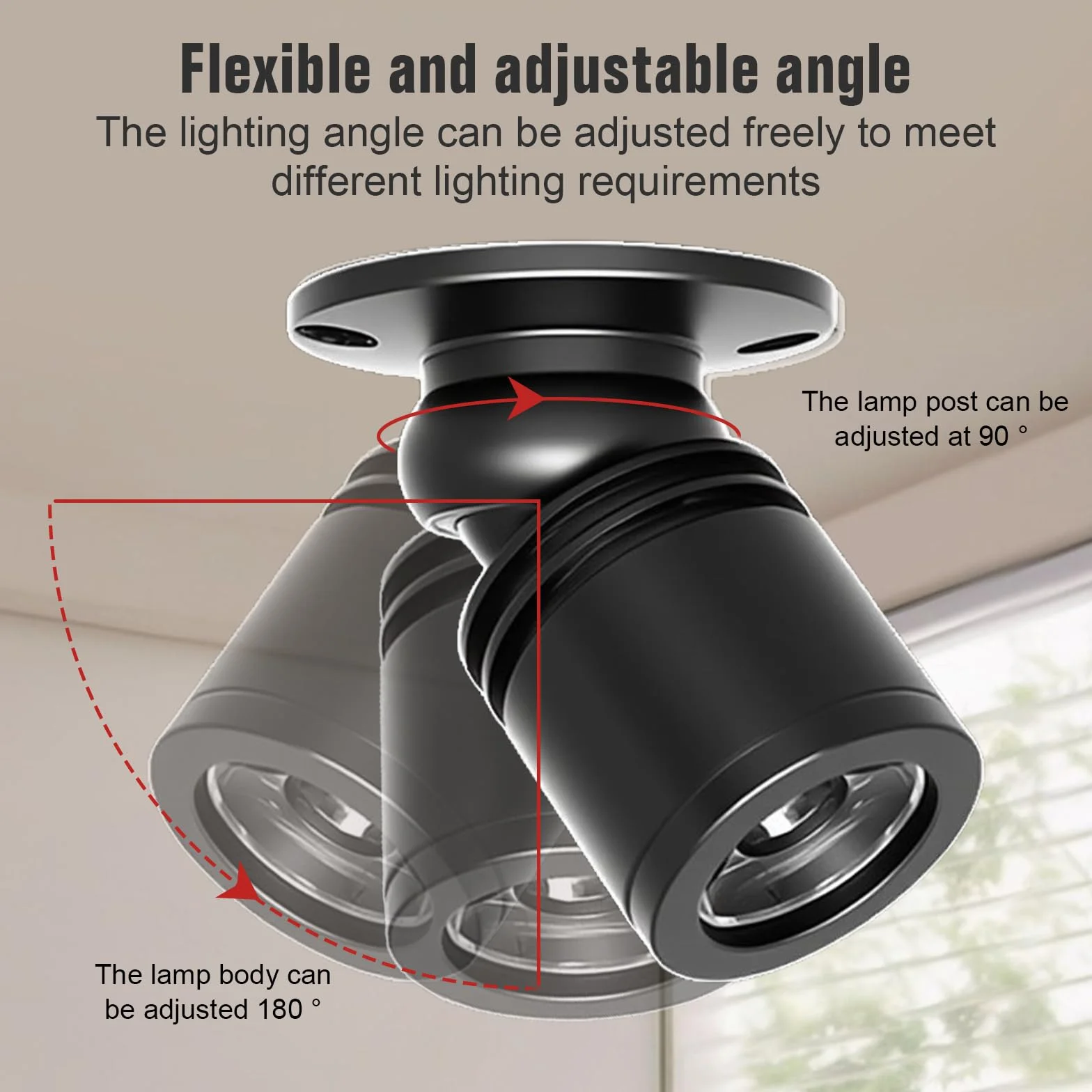 Juego de 4 mini focos LED Bluetooth regulable 1.5W 3000K 180° para interiores