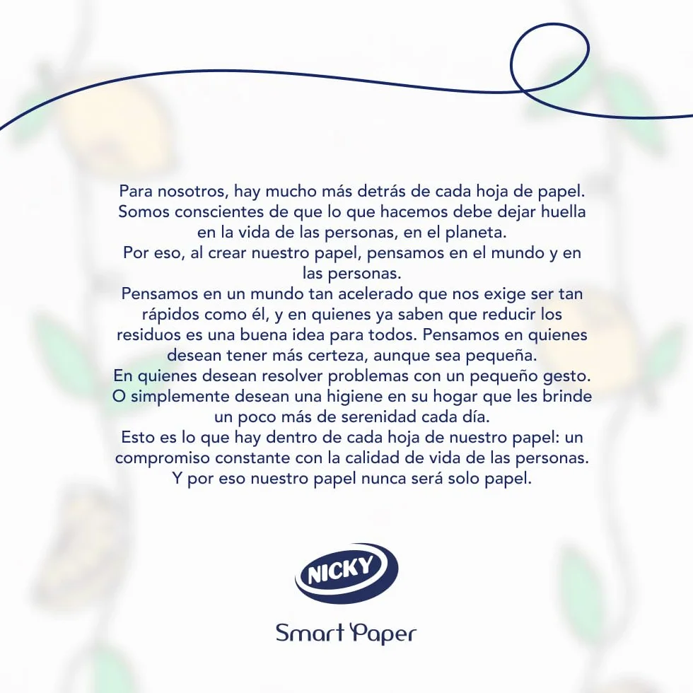Nicky Limón Papel de Cocina 2 Rollos 2 Capas 100 Hojas Super Absorbente Perfumado Limón Fsc