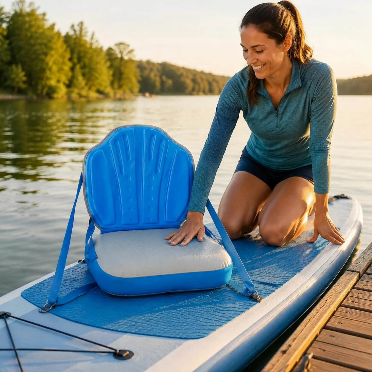 Tabla de Inflable Portable Tabla Paddle Board Inflable Antideslizante Equipo Acuático para Playa