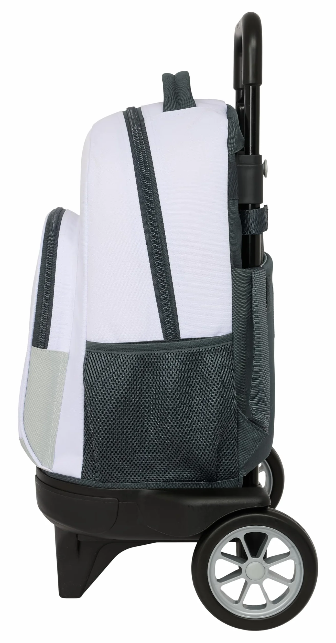 Safta REAL MADRID EQUIPACIÓN 25/26 - Mochila Grande con Ruedas, Compact Evolución, Extraíble, Ideal para Niños de Diferentes Edades, Cómoda y Versátil, Calidad y Resistencia, 33x22x45 cm