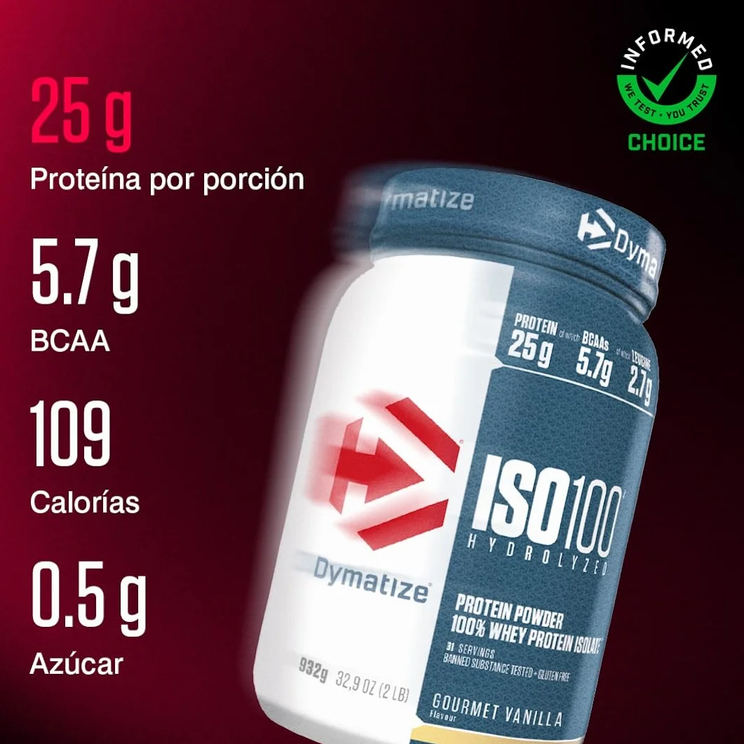 Dymatize ISO 100 Hydrolyzed Gourmet Vanilla 932g