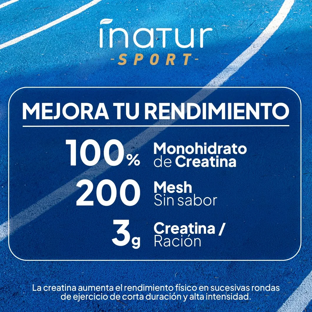 Creatina Monohidratada en Polvo 1kg 294 Dosis - 100% Creatina Monohidrato Micronizada Pura Sin Gluten Vegana