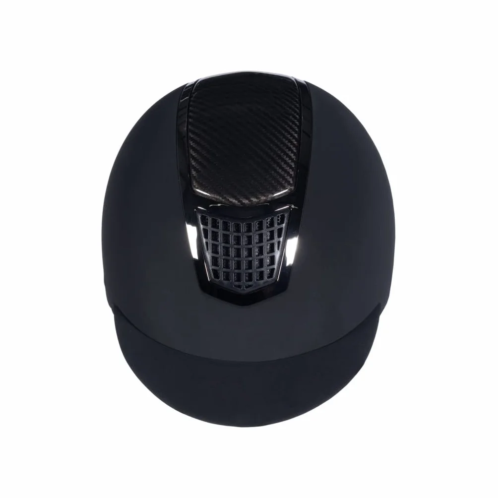 HKM Casco de equitación Profesional Carbon Schwarz 56-58 cm