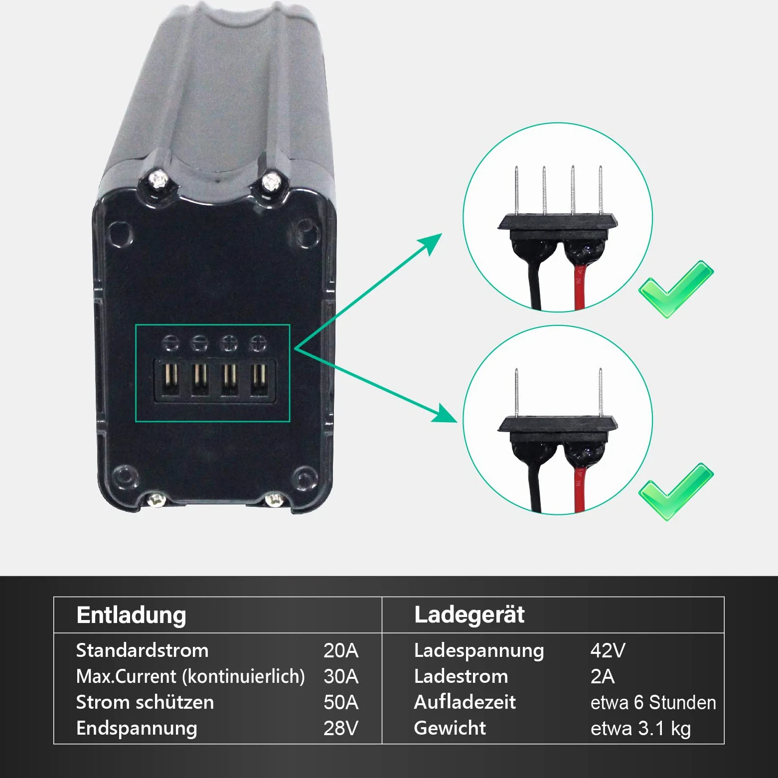 Con cargador de 36 V, 12 Ah, batería de ion de litio, forma Whitebait para Aldi Prophete MiFa Trio Samsung Zhenlong Phylion UVM.