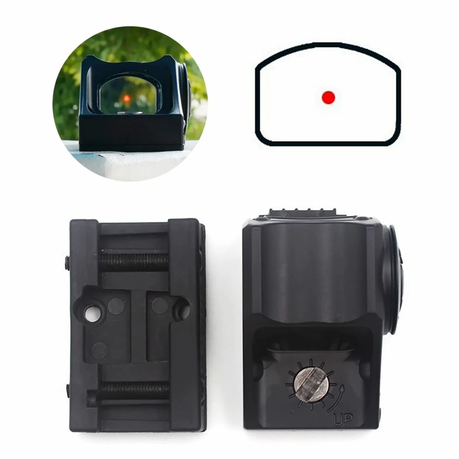 CQB Mirador de Movimiento cercano, Mini Mirador de Punto Rojo 3MOA, Espejo óptico holográfico