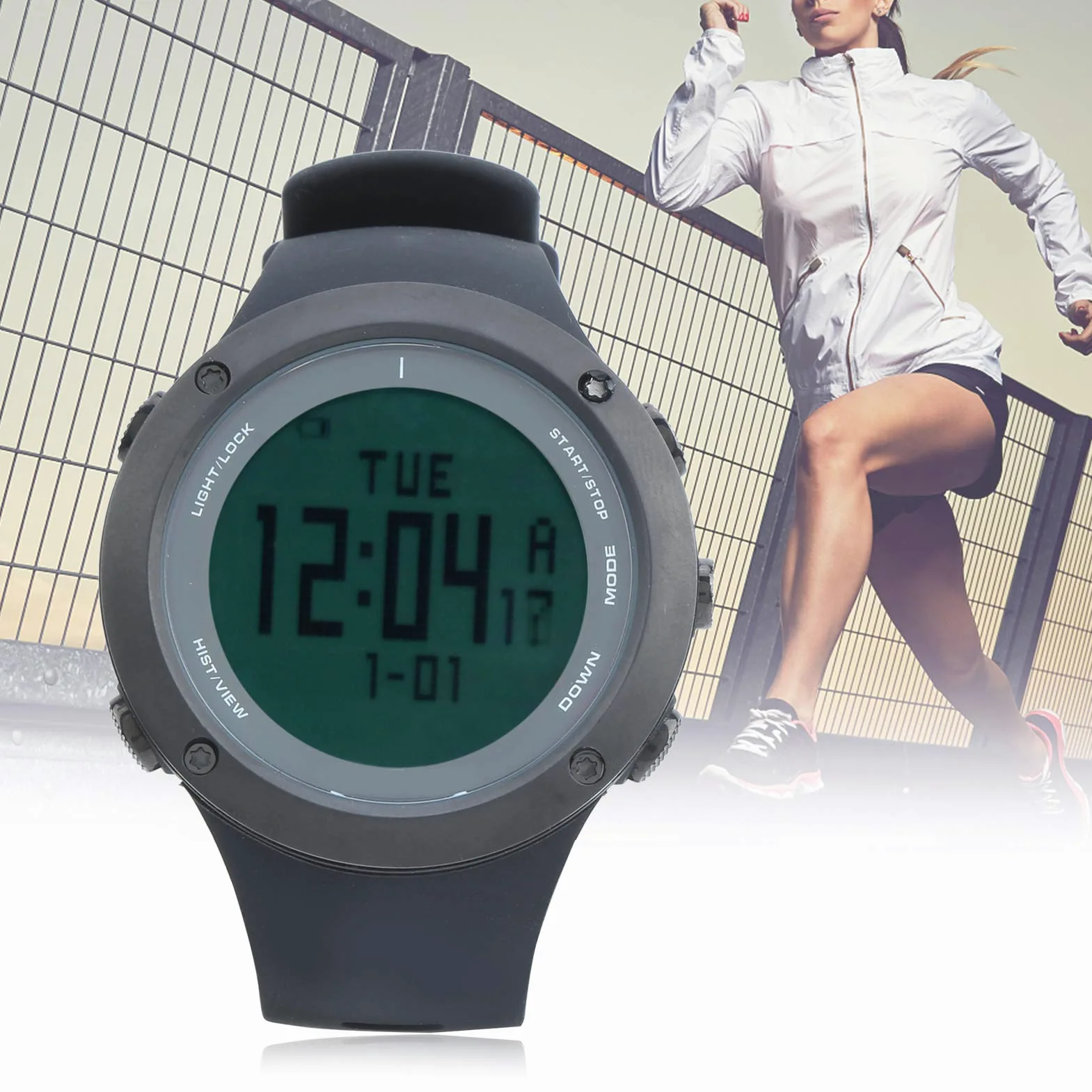FR730 Reloj de Buceo Profesional Reloj de Snorkel Impermeable 100 M con Medición de Profundidad Altímetro Barómetro Brújula para Deportes Subacuáticos Natación Marco de Ace