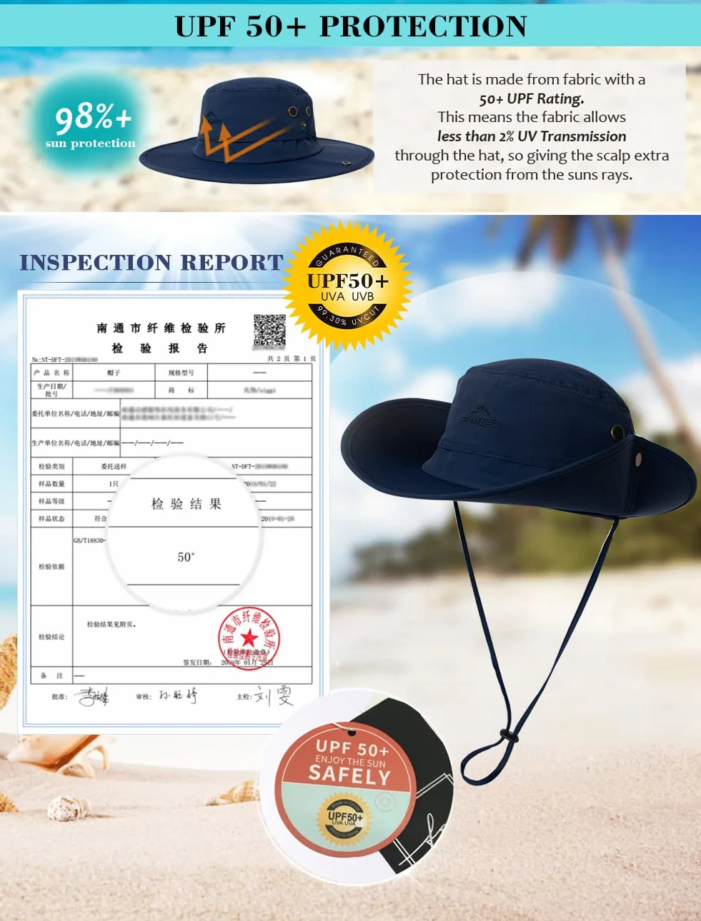 Comhats Sombrero para el Sol Hombres