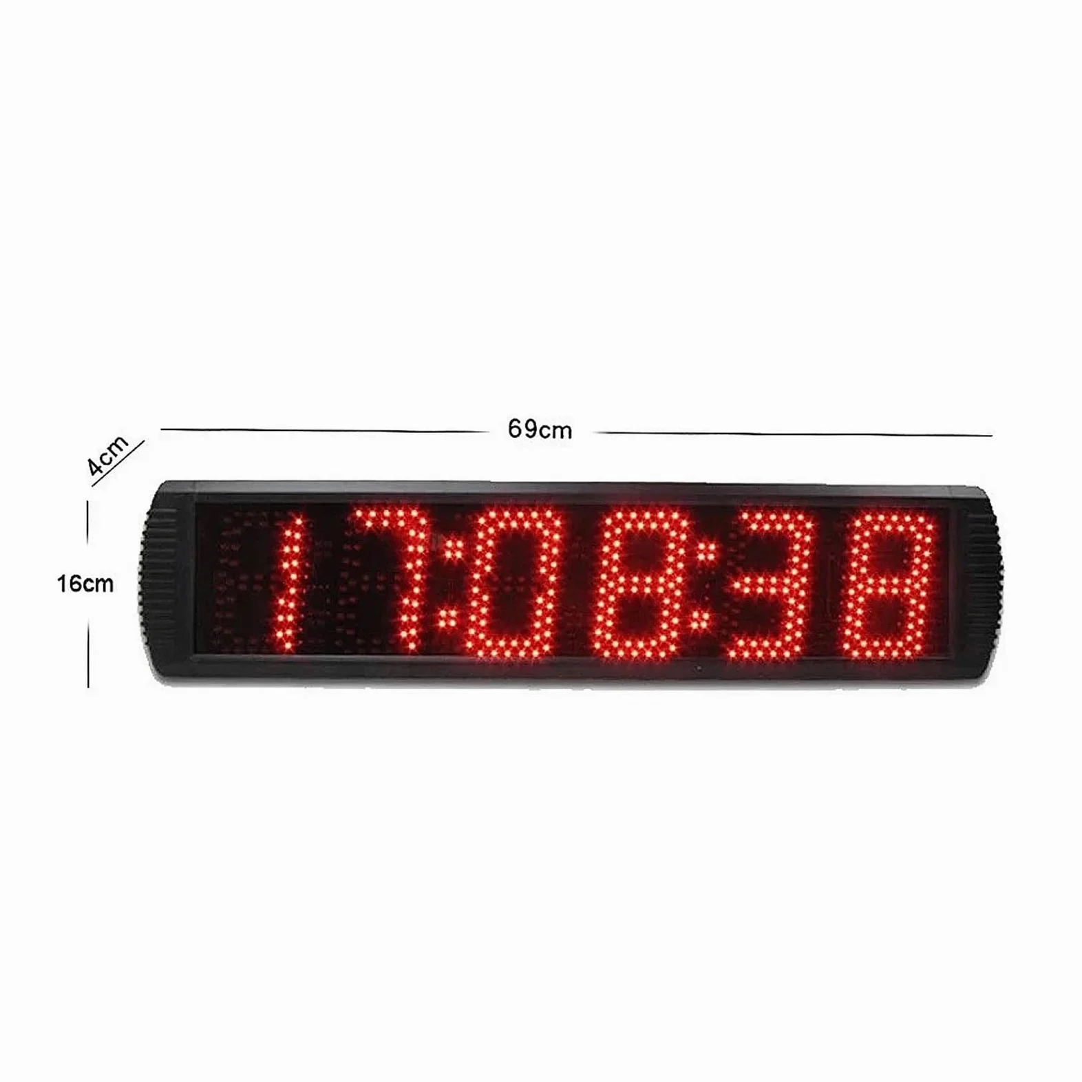 Cronómetro Digital LED Grande, Pantalla de Tiempo, Temporizador de Cuenta Regresiva, Deportes, Reloj de cronometraje de Carrera, trípode, Exterior, 5"(Suit A)