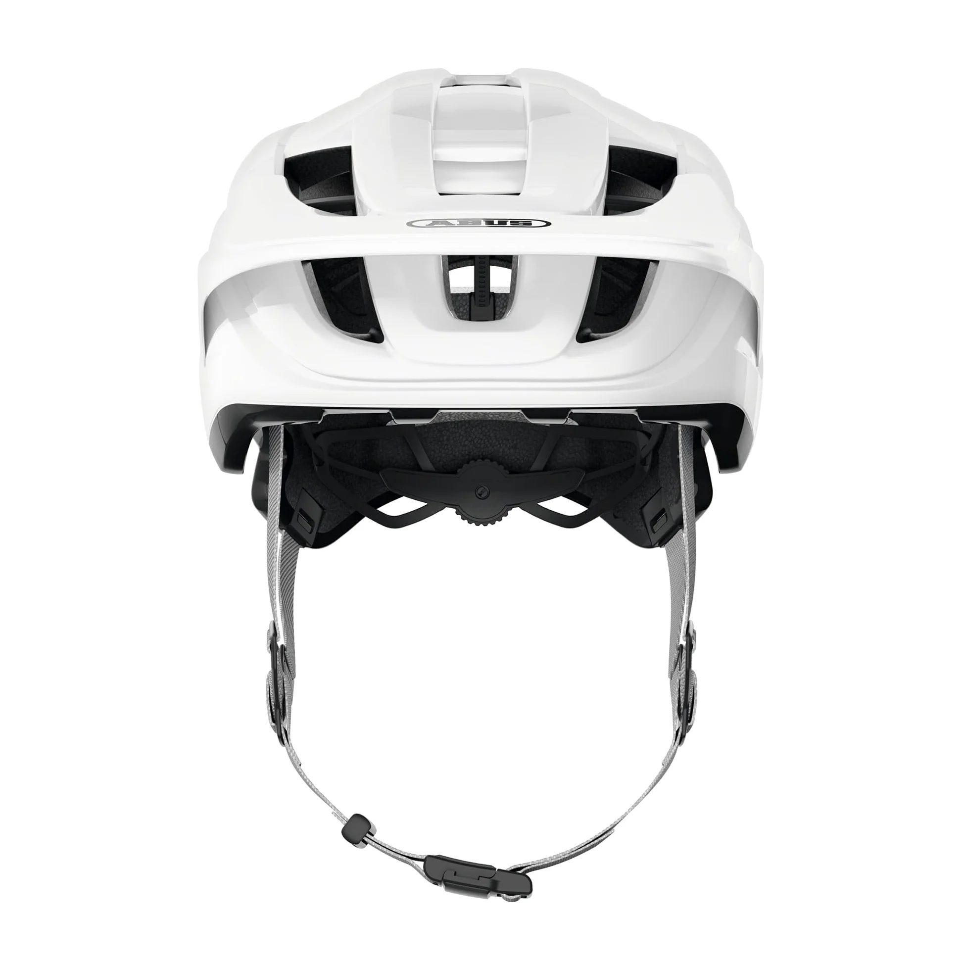 ABUS Cliffhanger MIPS Casco MTB Bicicleta de Montaña, Alpine White, L | Casco MTB con Mips, para Singletrail y Enduro, cierre magnético, visera regulable en altura