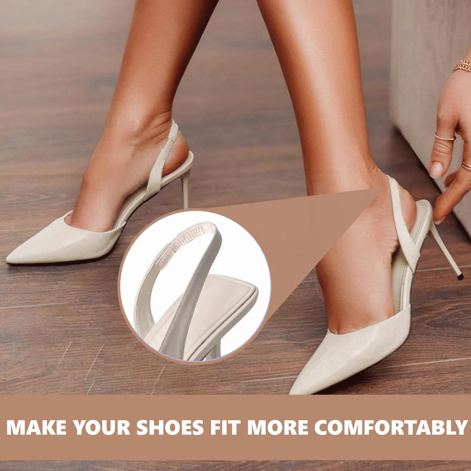 Correas de Silicona para Zapatos de Tacón Alto, Tiras Protectoras de Gel Antirozaduras, 16 Piezas