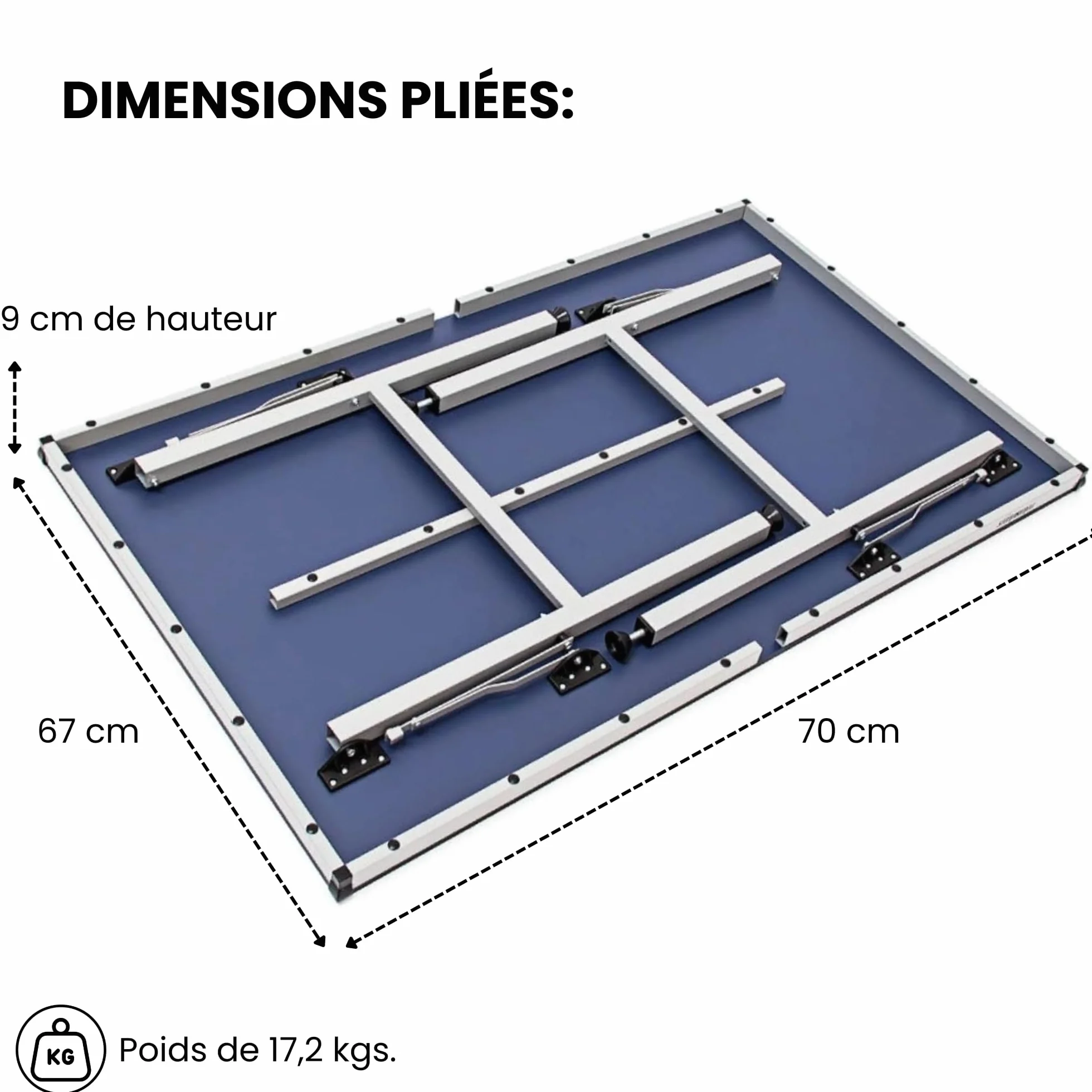 Mesa Ping Pong Infantil 150x67x69 cm Plegable Interior Exterior 2 Raquetas 3 Pelotas Red