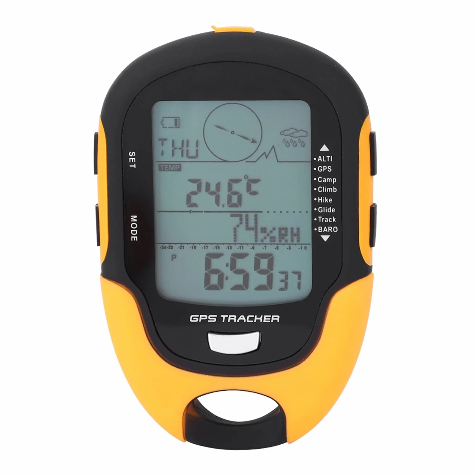 Dispositivos GPS para Senderismo, Receptor de Navegación GPS Multifunción GPS de Mano Impermeable Recargable por USB para Deportes Al Aire