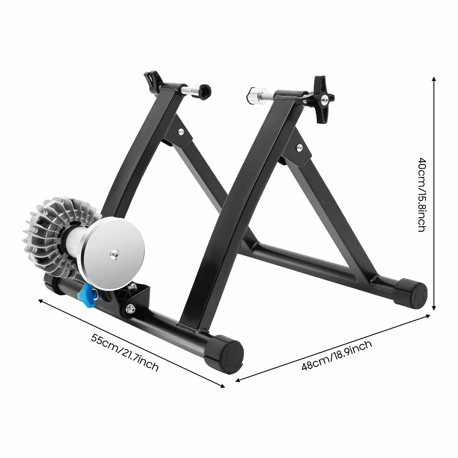 Rodillo de entrenamiento para bicicleta de interior, con 5 marchas ajustable, plegable, soporta hasta 150 kg, para bicicletas de 26 a 29 y 700 C