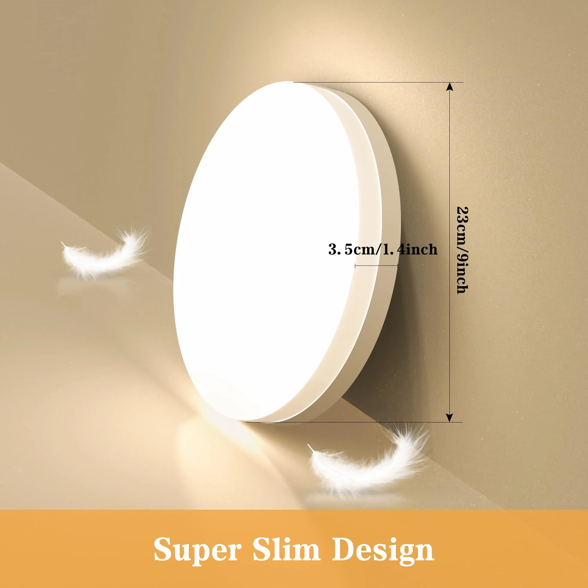 EASY EAGLE Plafon LED Redondo 36W 3000K 3600LM IP44 Ø23CM