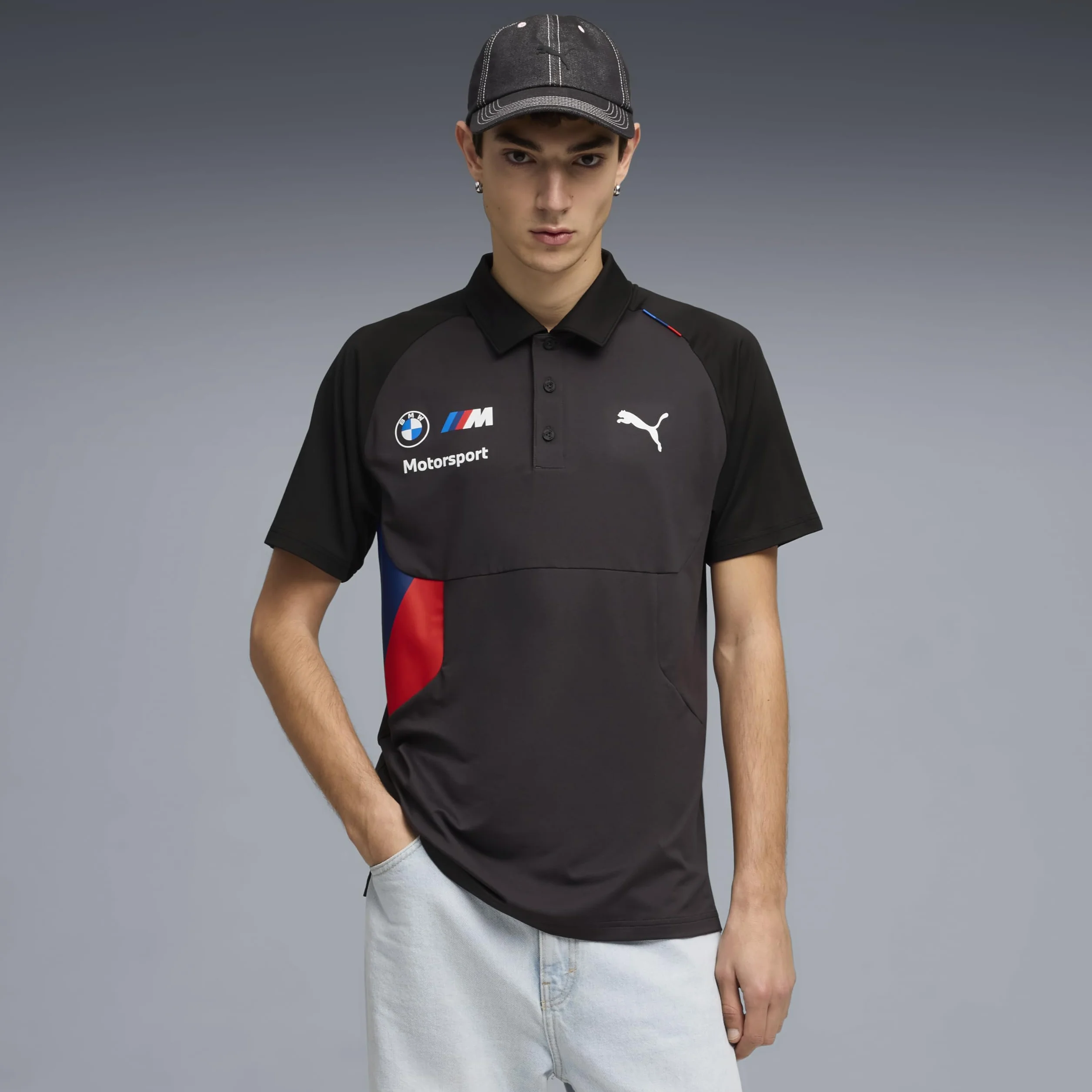 PUMA BMW M Motorsport Polo Pumatech para Hombre – Negro
