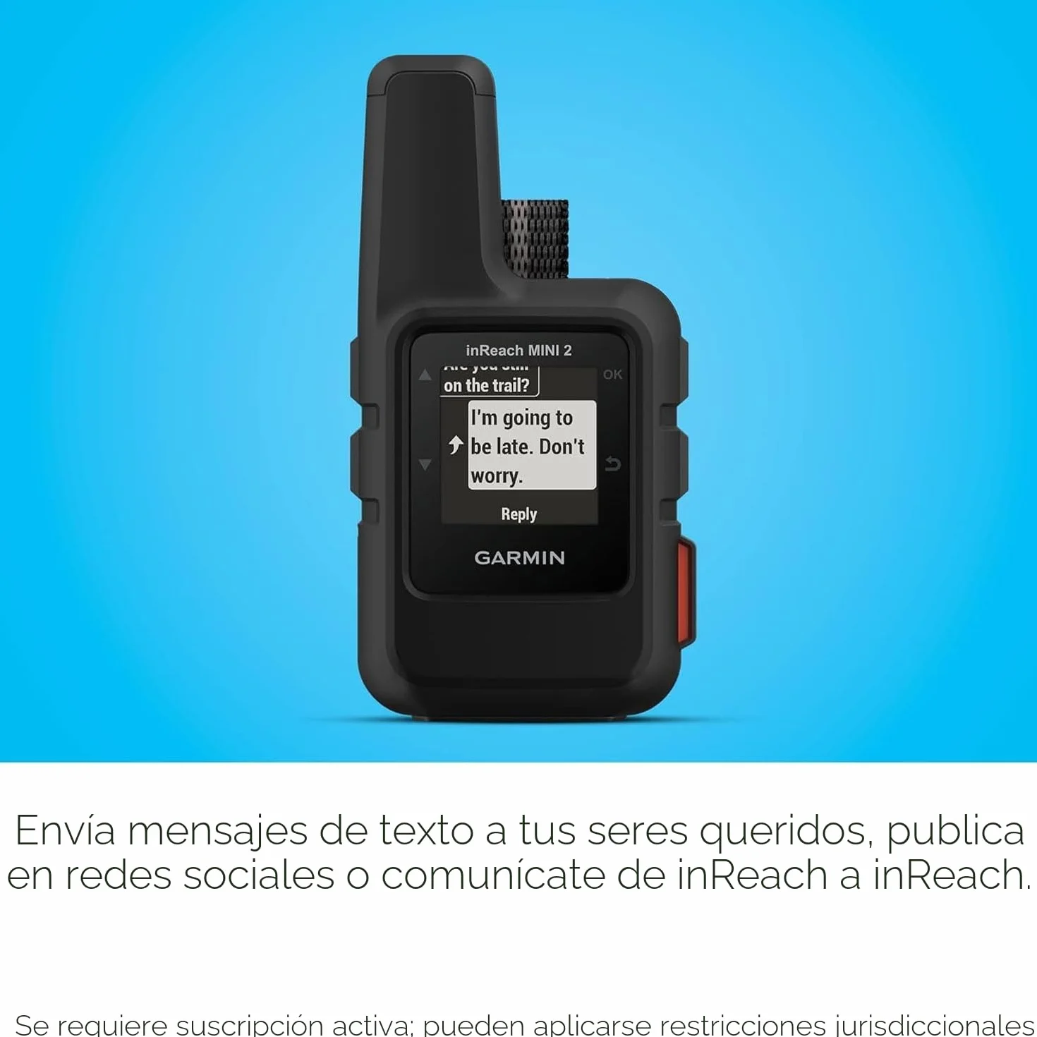 Garmin inReach Mini 2 - Comunicador por satélite Ligero y Compacto, para Senderismo, Color Negro