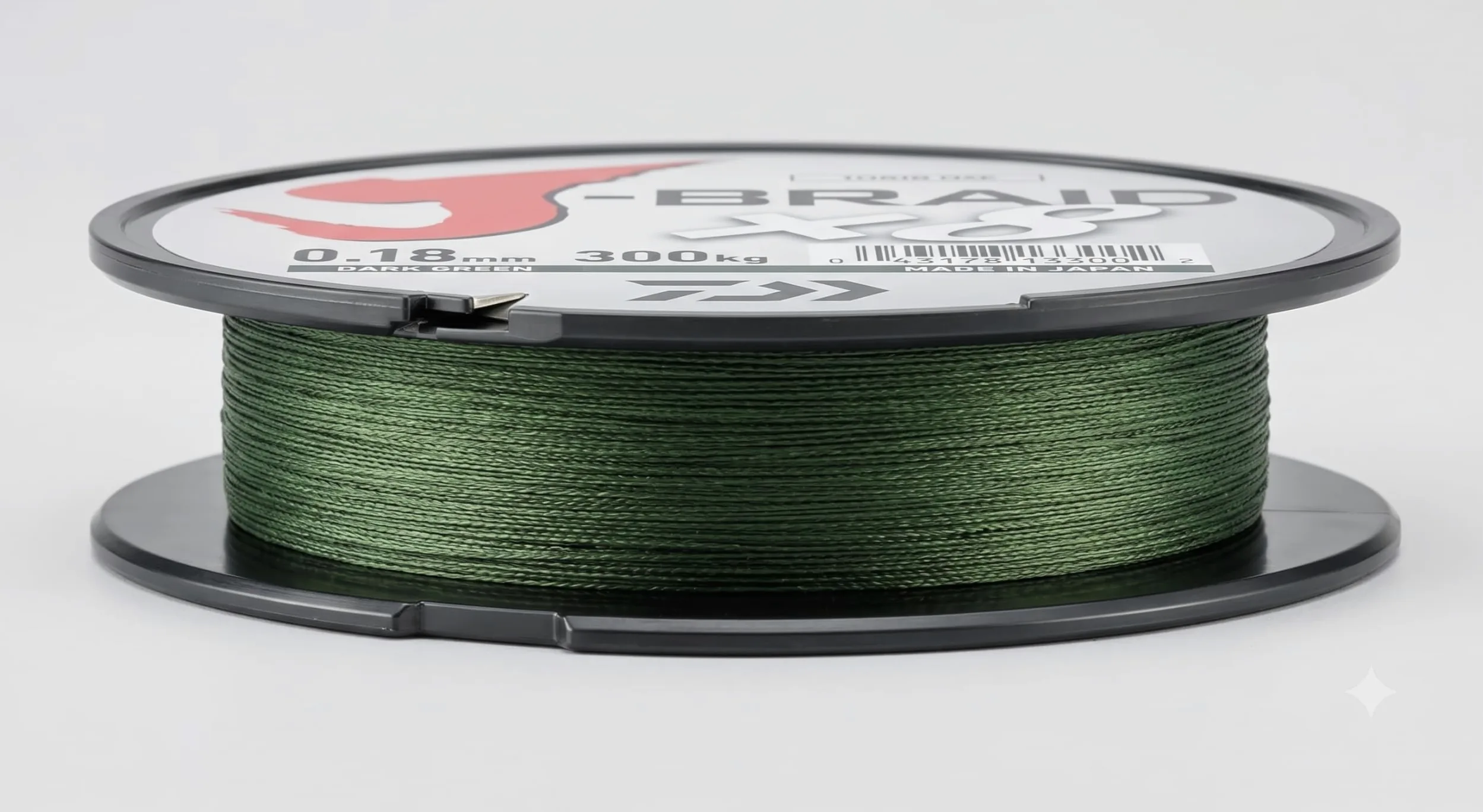 Daiwa J-trenza 8 trenza 300 M de colour verde oscuro - hilo de pesca