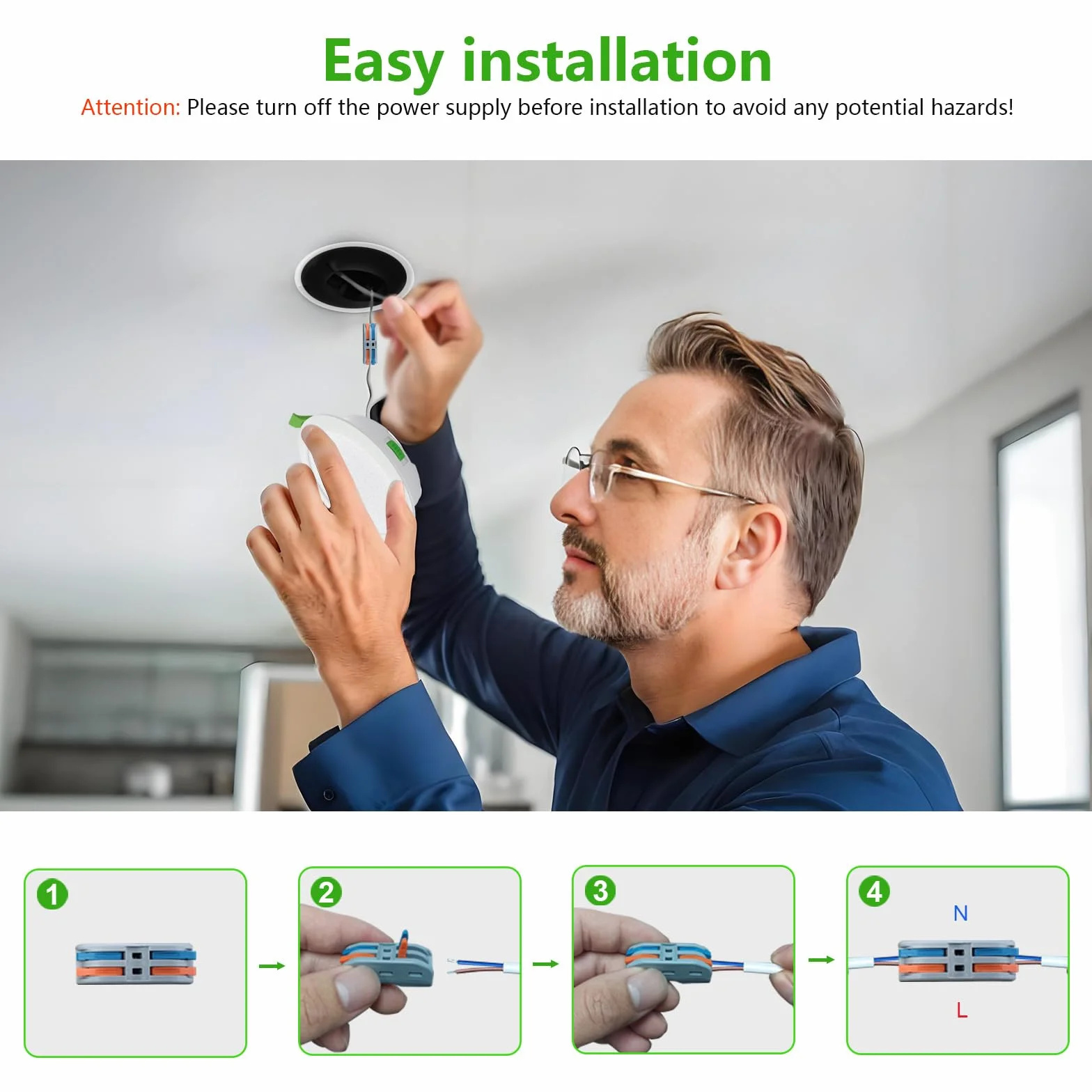 IP44 Downlight LED Techo Empotrable 7W Regulables 3000K/4000K/6000K 5%-100% AC220-240V Orificio 95-100mm Pack 5