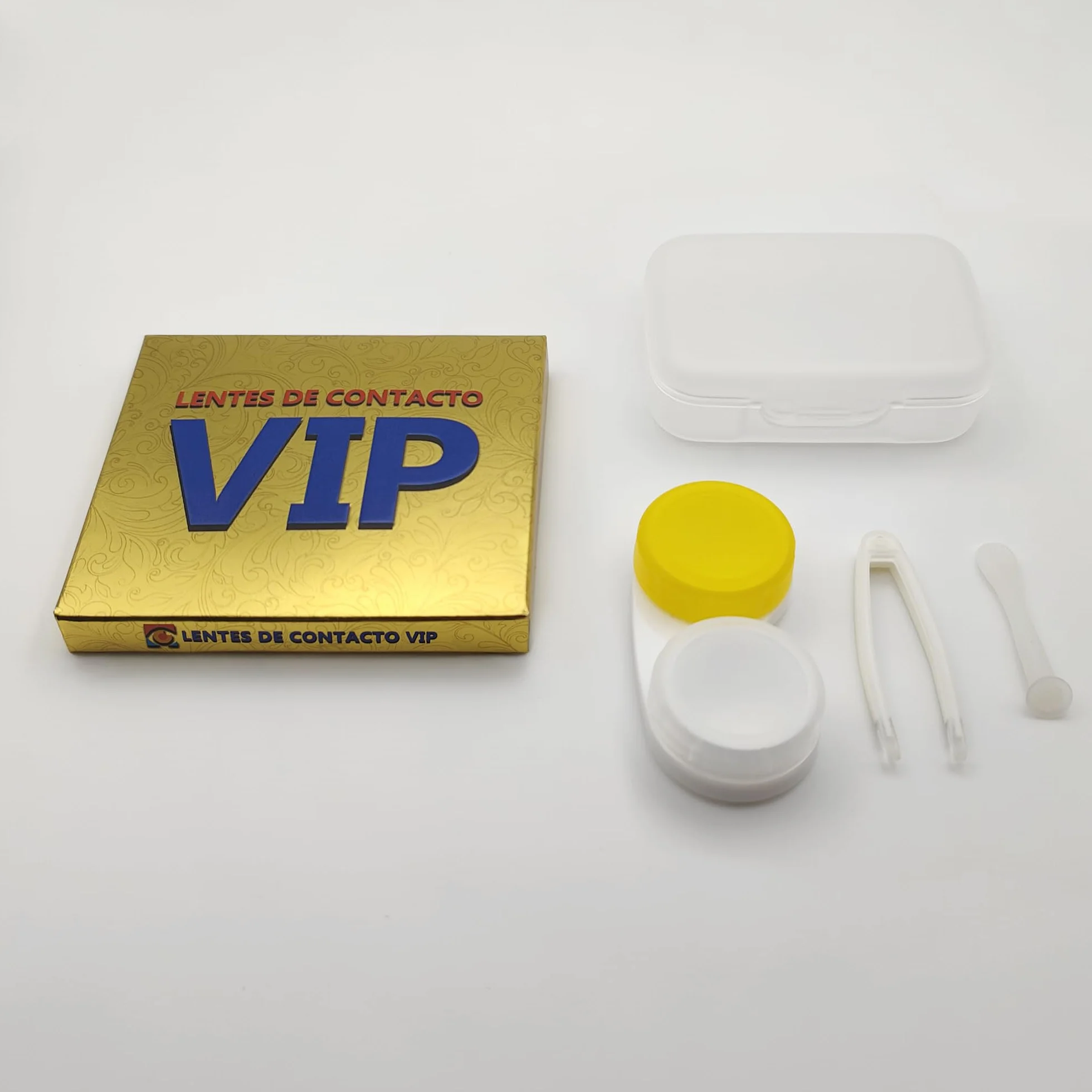 Lentillas de Contacto Color Miel Duración 1 Año Kit Accesorios Color Sevilla VIP 2 Piezas