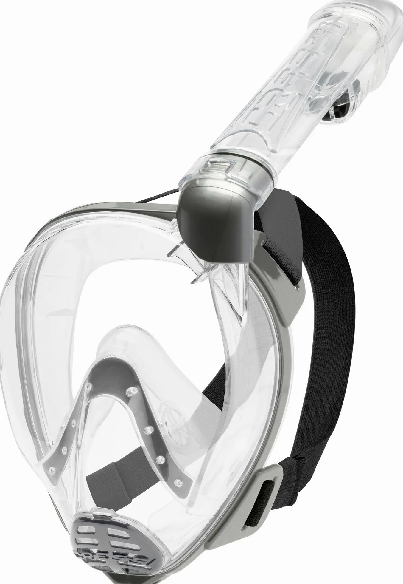 Cressi Baron Full Face Mask, Vollgesichtsmaske Zum Anti-Fog-Schnorcheln, Komfortgesicht, Auslassventil und trockenes Mundstück, erhältlich für Erwachsene und Kinder