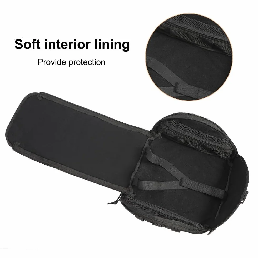 Bolsa para casco deportivo, ligera, antiarañazos, para casco Molle, Airsoft, bolsa de almacenamiento acolchada para deportes, caza, tiro, combate