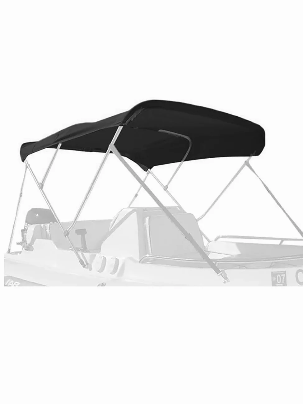 Lona Bimini para Barco, Techo de Sombra Marina para Nautique Ski Nautique 206 | Tela Oxford 600D, lona de repuesto para bimini abierto, ayuda a bloquear el sol y resistir la lluvia