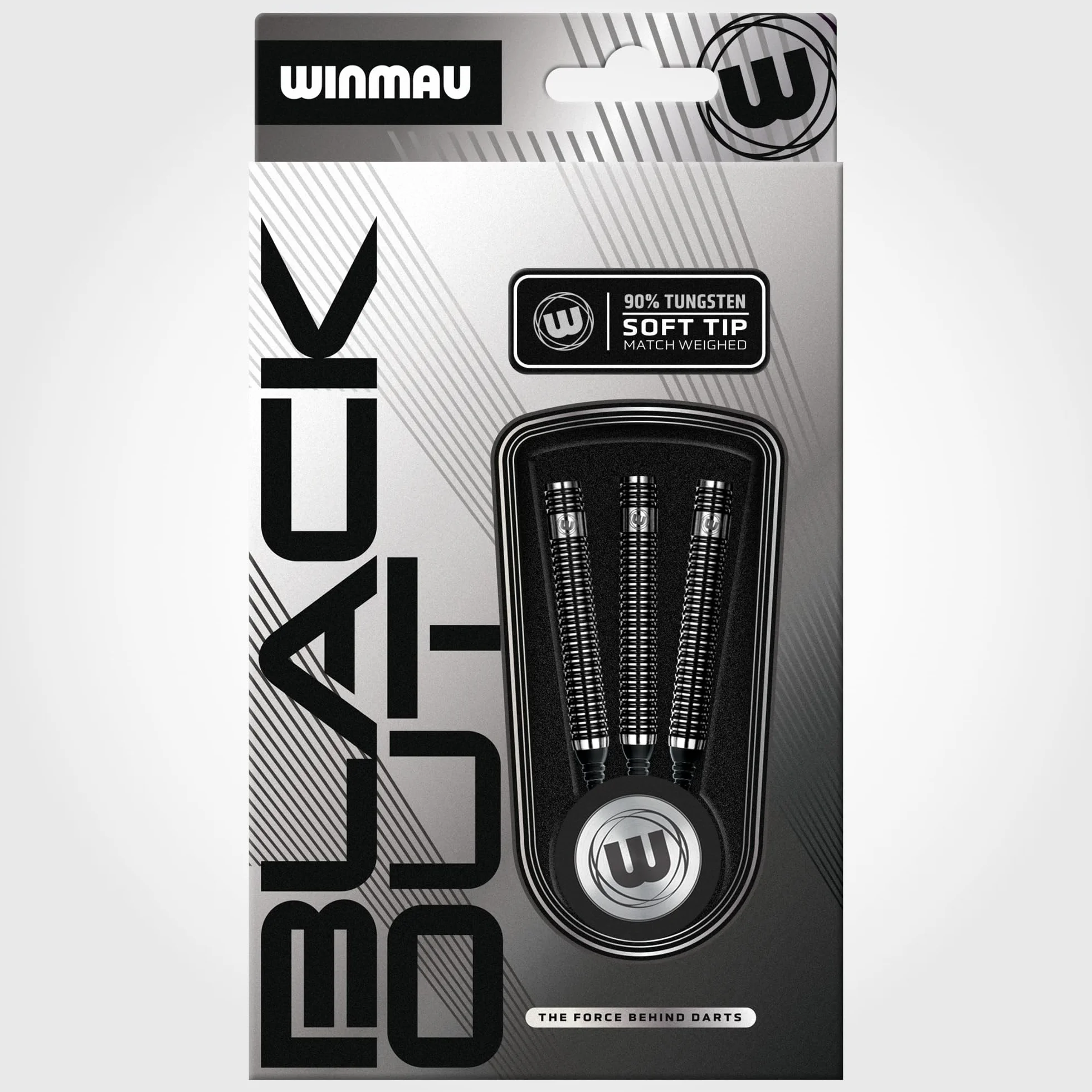 Winmau Blackout 90% Tungsteno Dardos Punta Suave - Recto Rifle