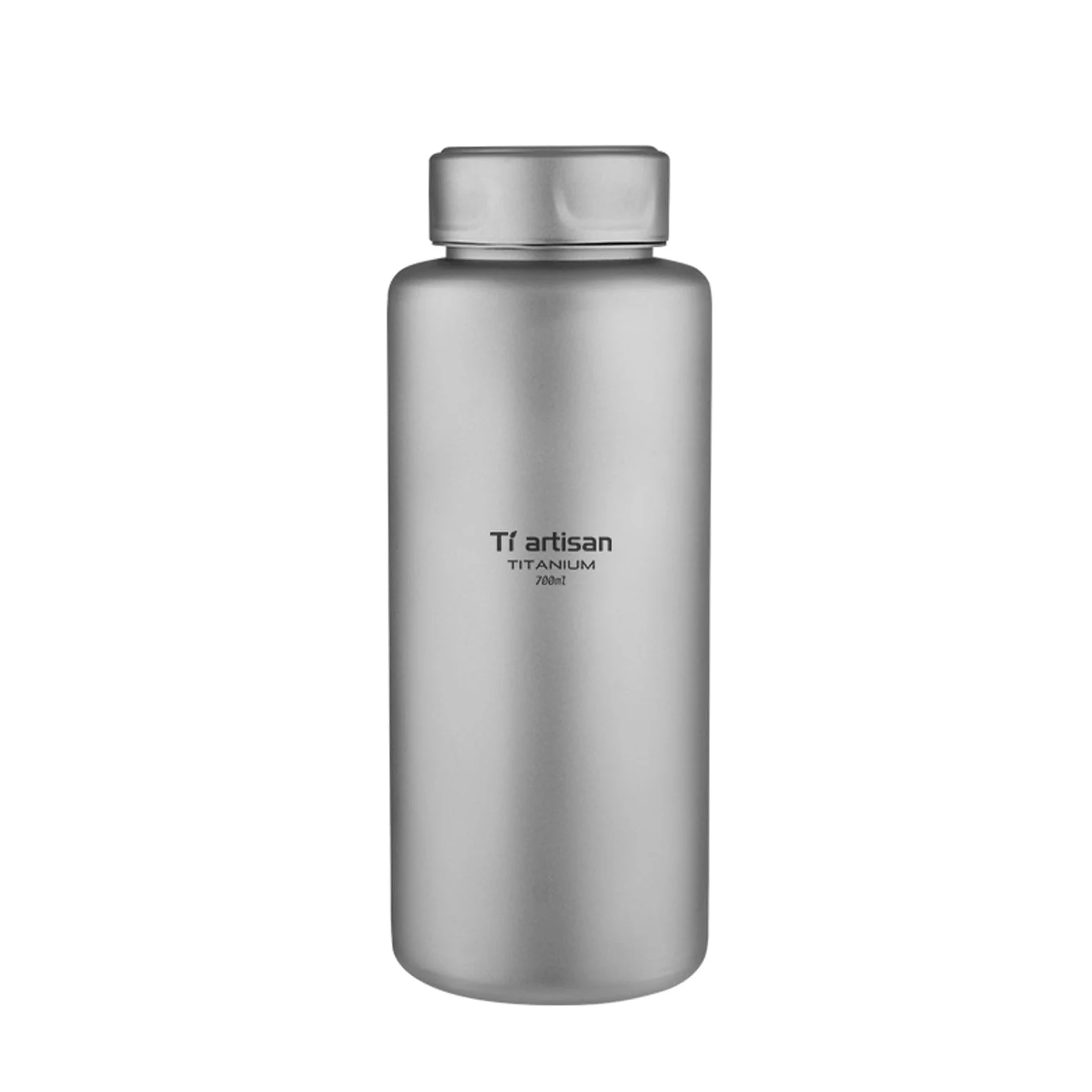 Ti artisan Botella deportiva de titanio de 700 ml, ultraligera, de boca ancha, duradera, a prueba de fugas, para acampar al aire libre, senderismo (23.67 onzas líquidas)
