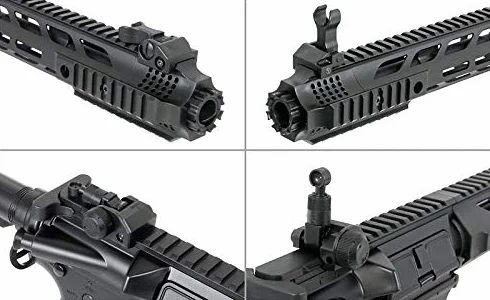 Fusil Rifle réplica Airsoft eléctrica CM.518 M4 Negra Cyma con batería, Cargador de batería y Cargador de Bolas hi-Cap