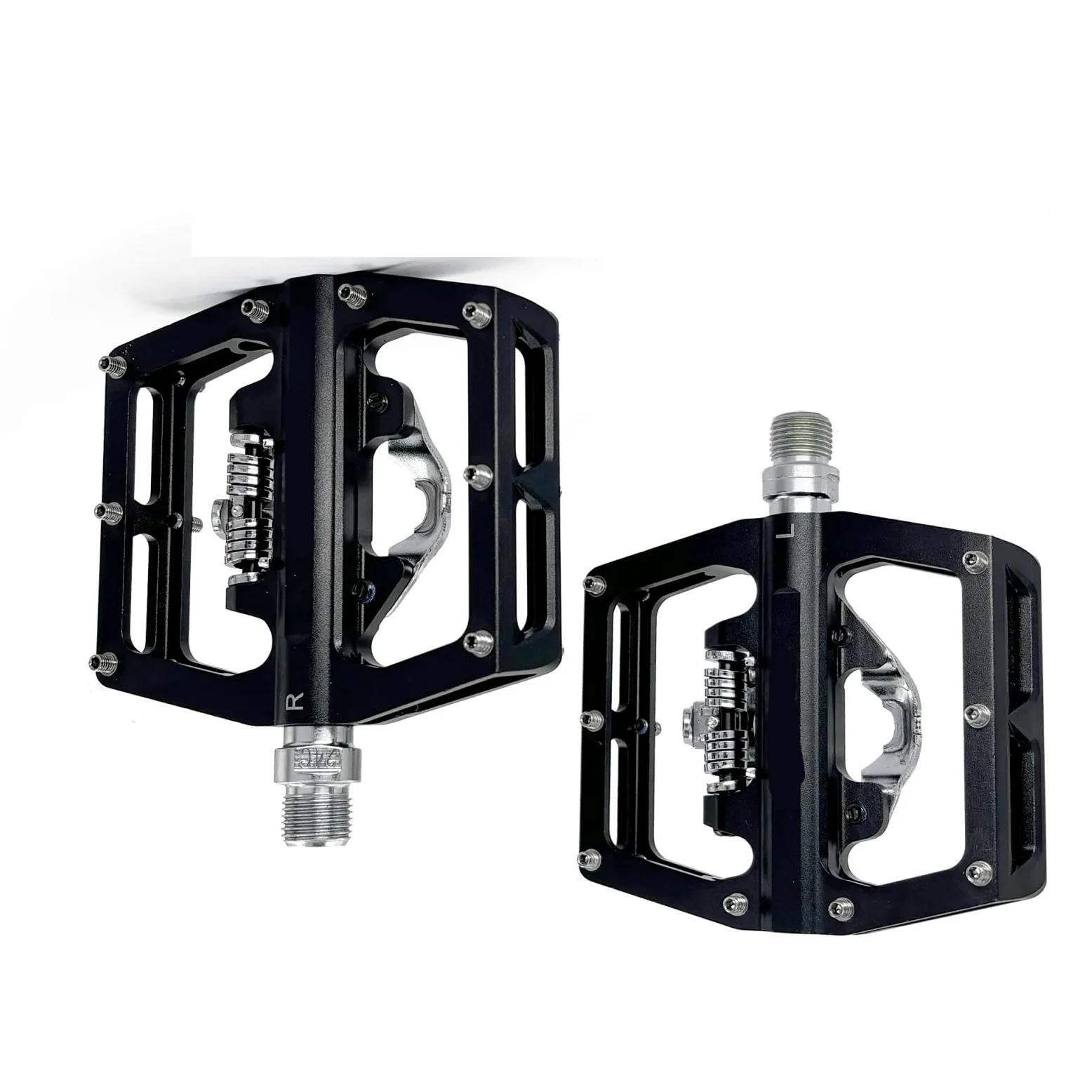 Compatible con Pedales Gineyea Dual SPD | Híbrido automático/plano, rodamiento sellado, for MTB/gravel