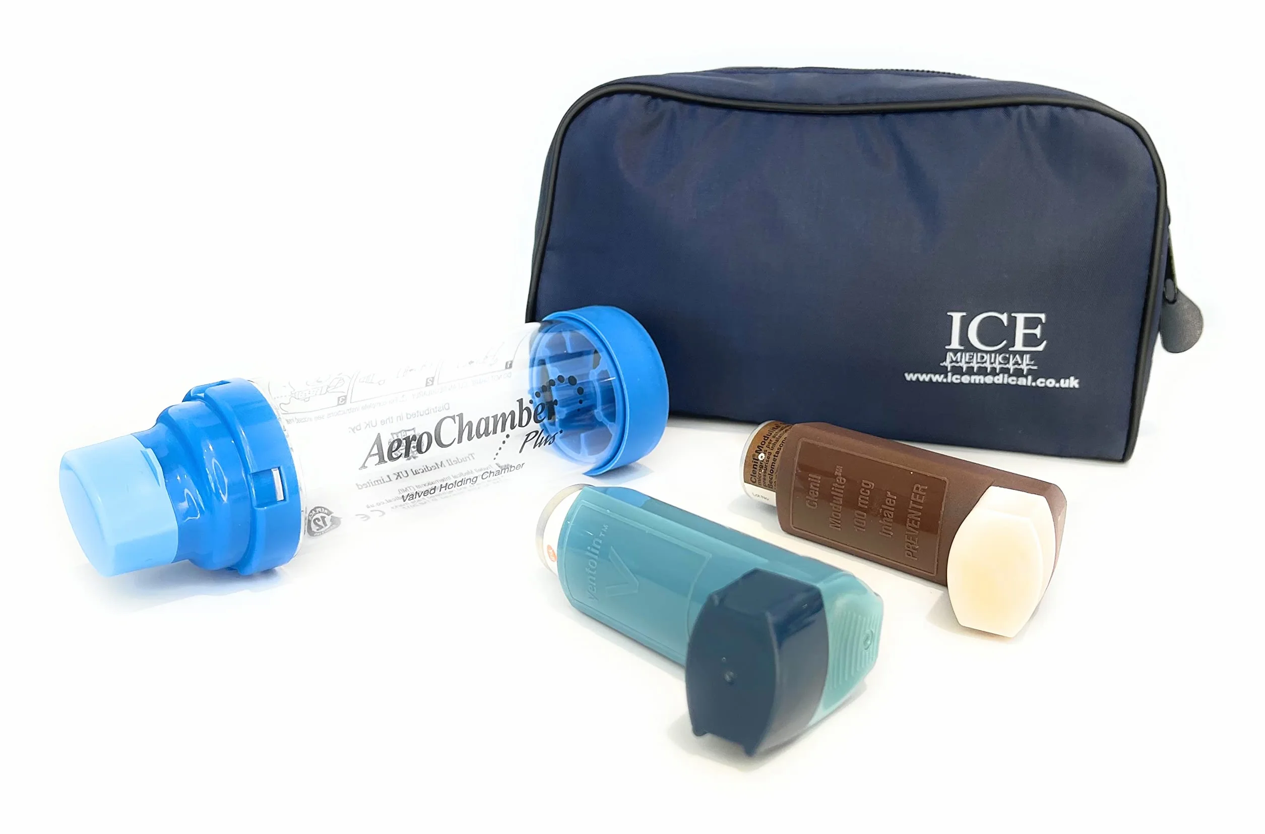 Bolsa para inhaladores Medio Azul Medianoche