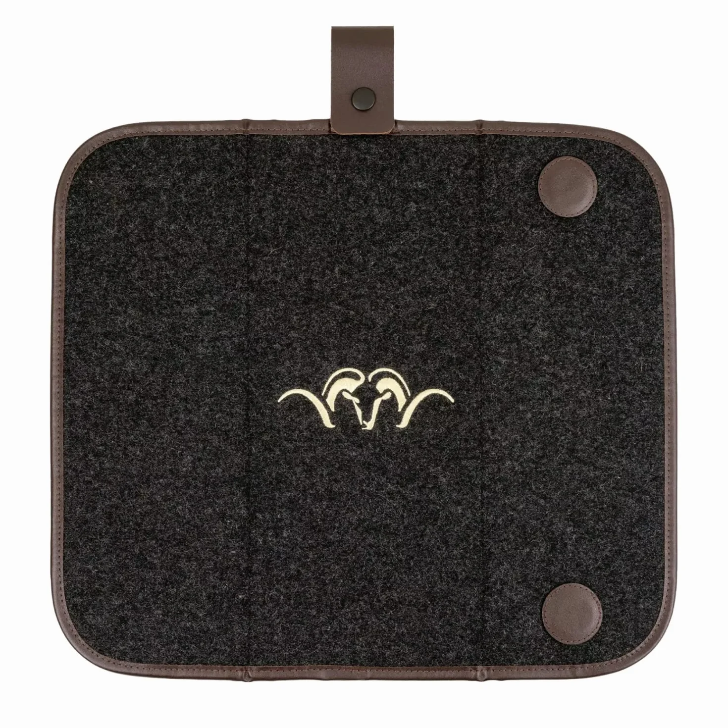 OUTDOORDINO Blaser - Cojín plegable para la caza (40 x 35 cm, resistente al agua, con cierre magnético y bolsillo para colgar para exteriores, incluye cojín para asiento de exterior