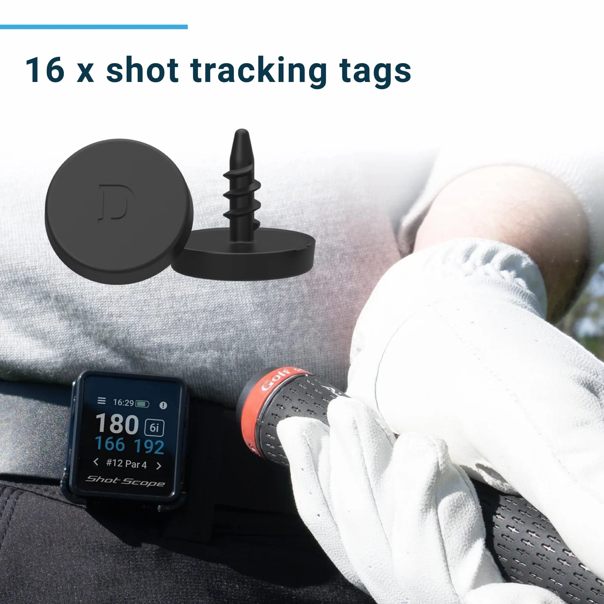 Shot Scope H4 GPS de Mano Seguimiento de Tiros Distancias Peligro Green F/M/B 36000 Recorridos Precargados 100 Estadísticas Golpes Ganados