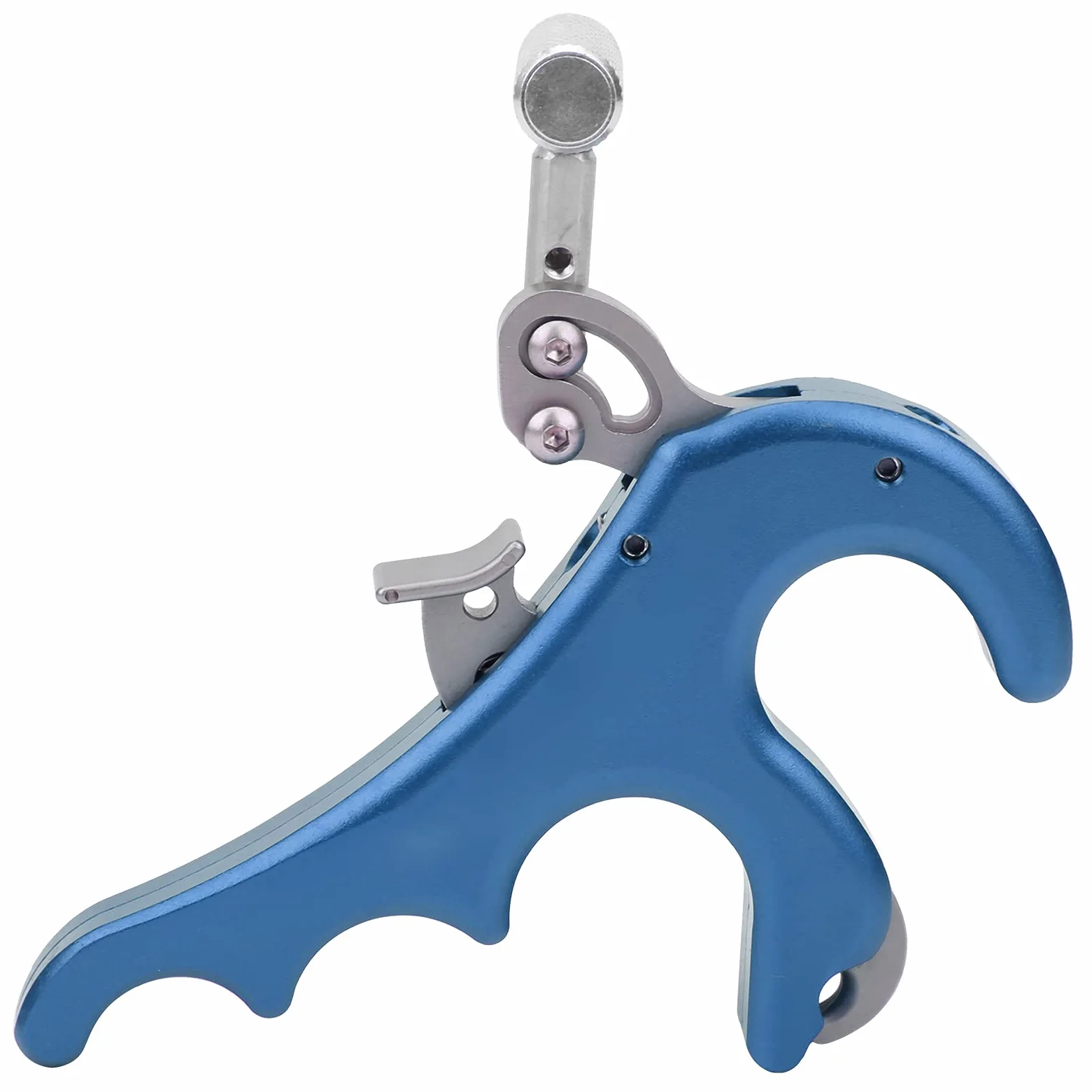 Liberador de Ayuda de Arco Compuesto, Ayuda de Liberación de Tiro con Arco de Liberación de Pulgar para Accesorio de Arco Compuesto (Azul)